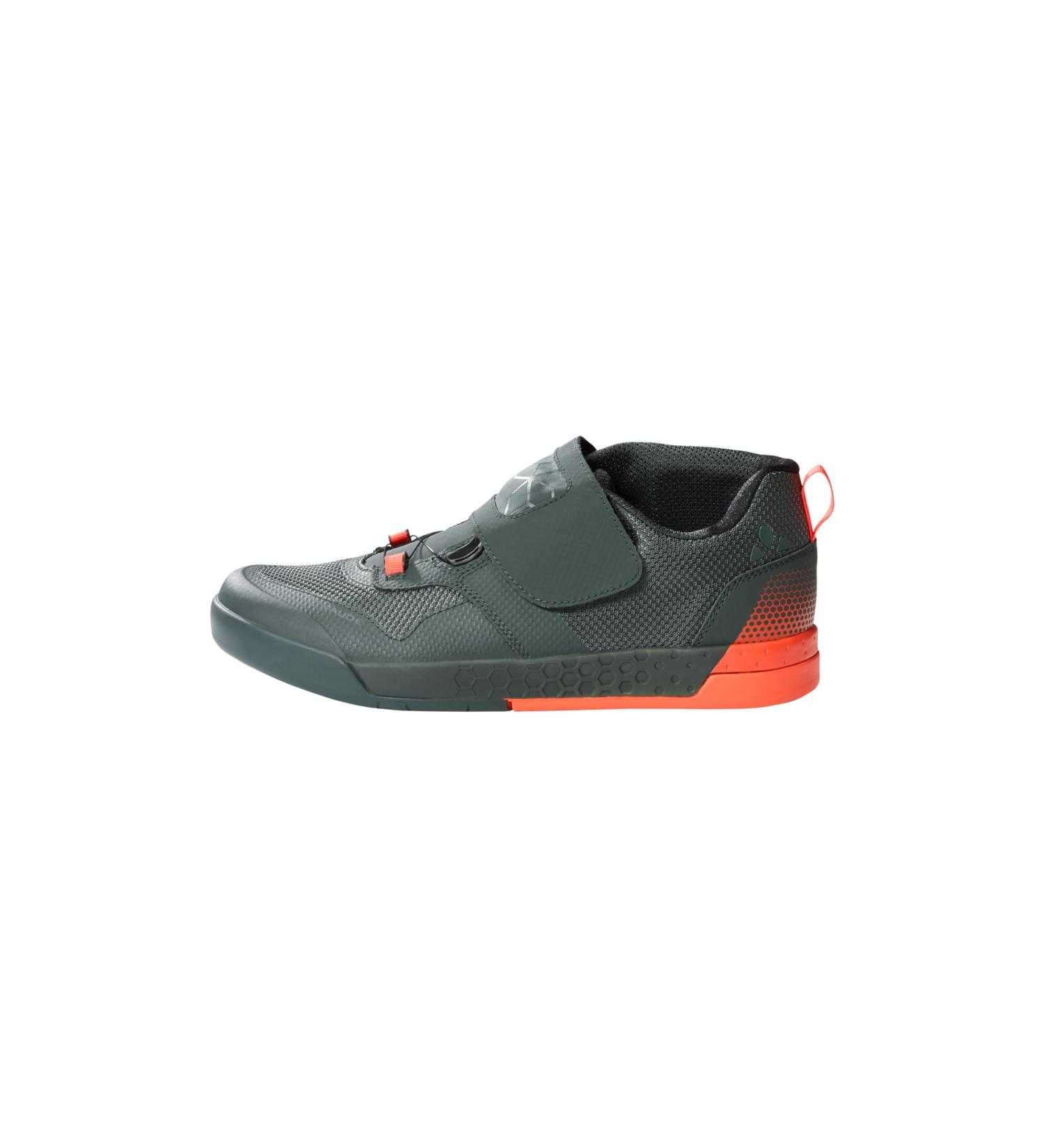 VAUDE AM Moab Tech - Lightweight Flat Pedal Bike Shoe for Men & Women Boa Closure Size 47 EU - Dark Forest/Glowing Red | Free International Shipping - Buy Online on GoSupps.com