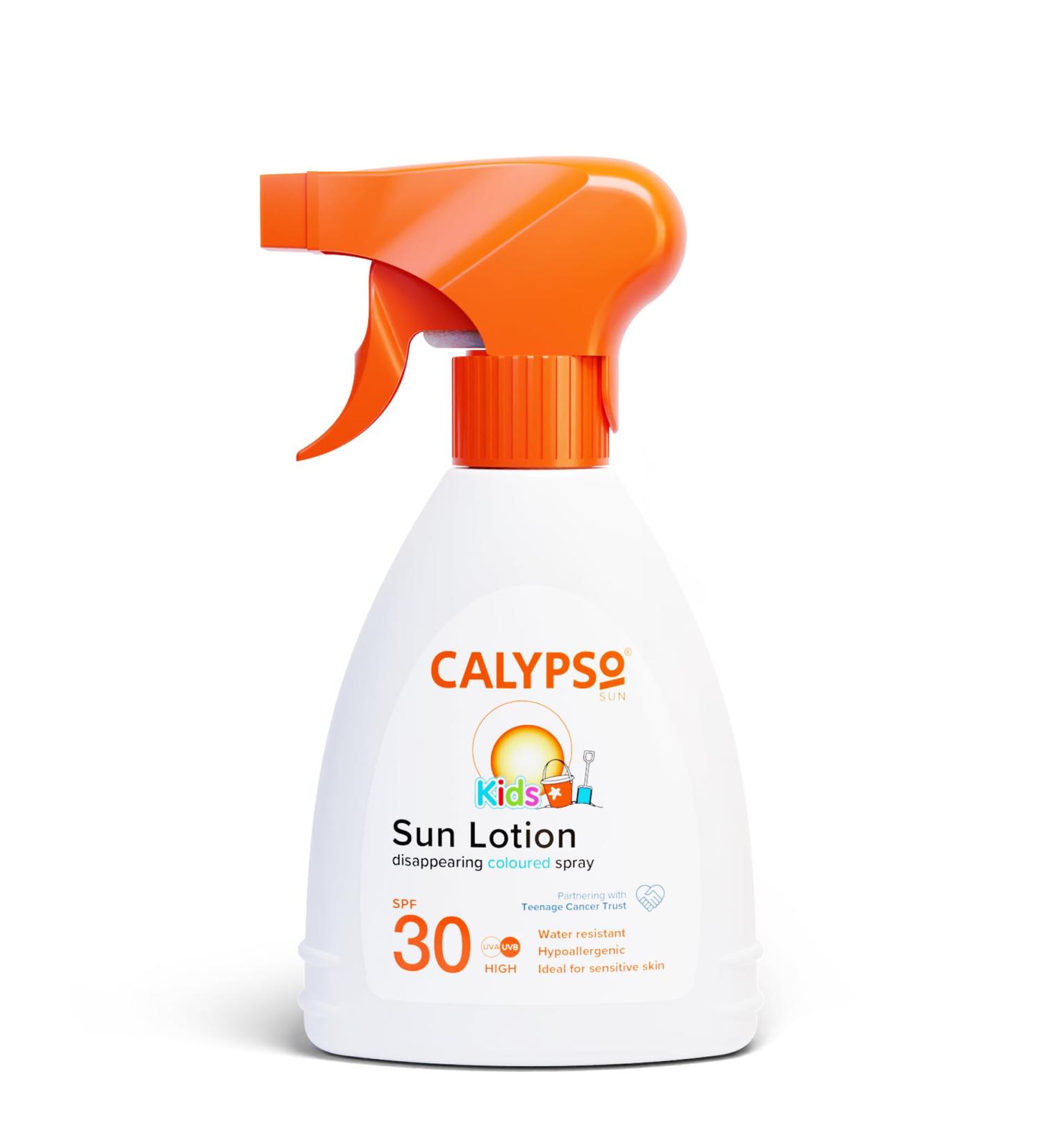 Calypso Kids Coloured Spray | Disappearing Blue Lotion | SPF 30 | 200ml - Buy Online on GoSupps.com