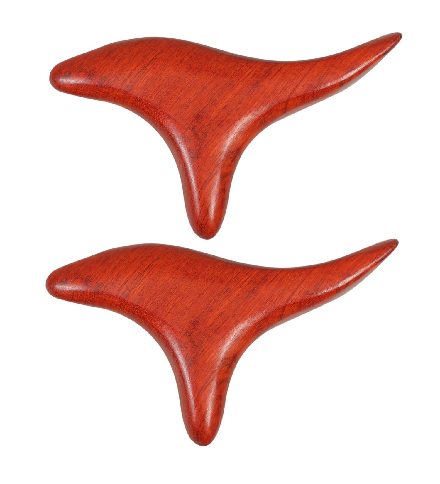 Healeved Gua Sha Lifting Tool & Thai Foot Massage Device | Body Massage Roller for Muscle Relief | Wooden Bamboo Trigger Massager - Buy Online on GoSupps.com
