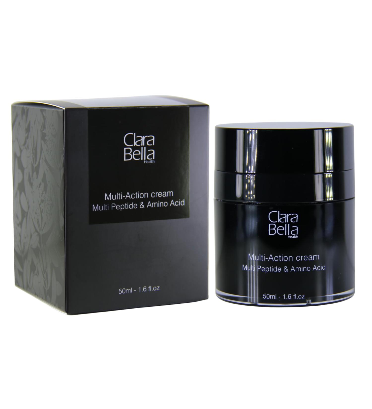 Clara Bella Health Multi-Action Facial Cream for Dry Skin 1.6 fl oz Multi Peptide & Amino Acid - Buy Online on GoSupps.com
