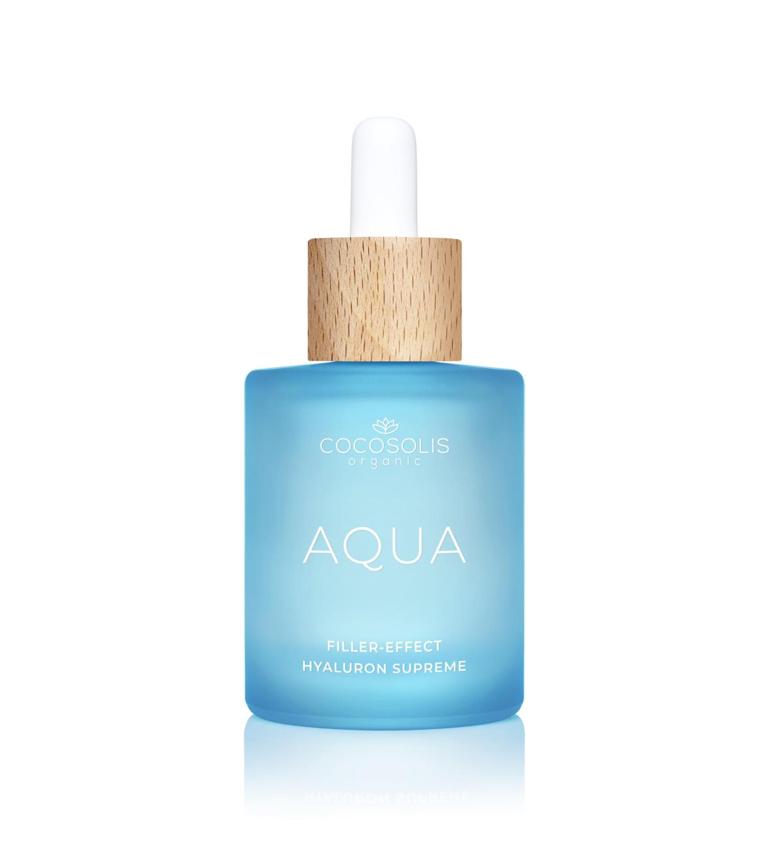 COCOSOLIS AQUA Hyaluron Supreme Facial Serum | 8 Types of Hyaluronic Acid | Vegan Anti-Aging Hydration - Buy Online on GoSupps.com