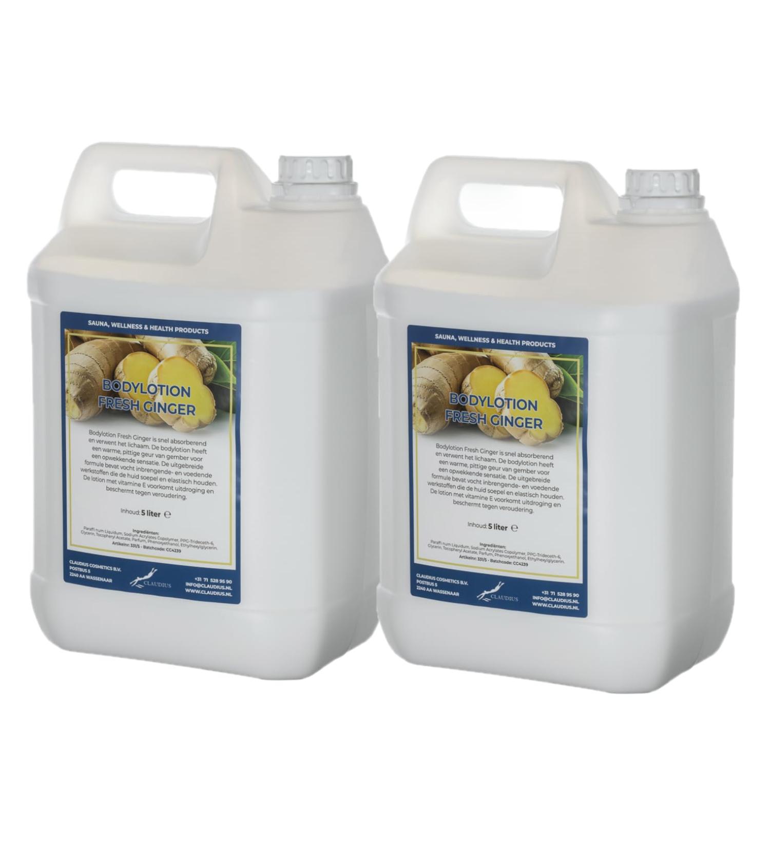 Claudius Bodylotion Fresh Ginger 2 x 5 liter