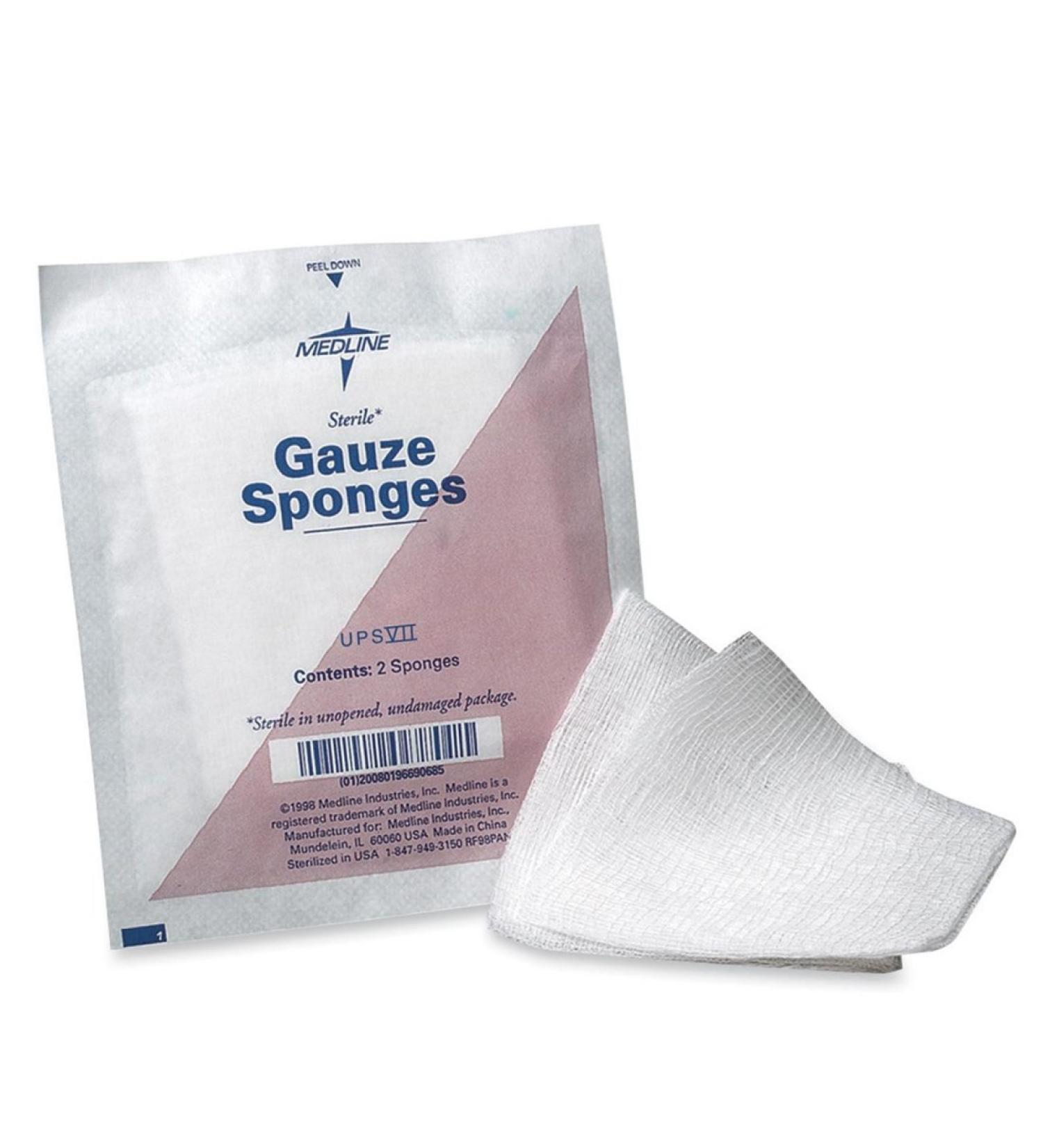 MIINON25408 - Gauze Sponges Non-Sterile 4x4 8 Ply 200/PK White