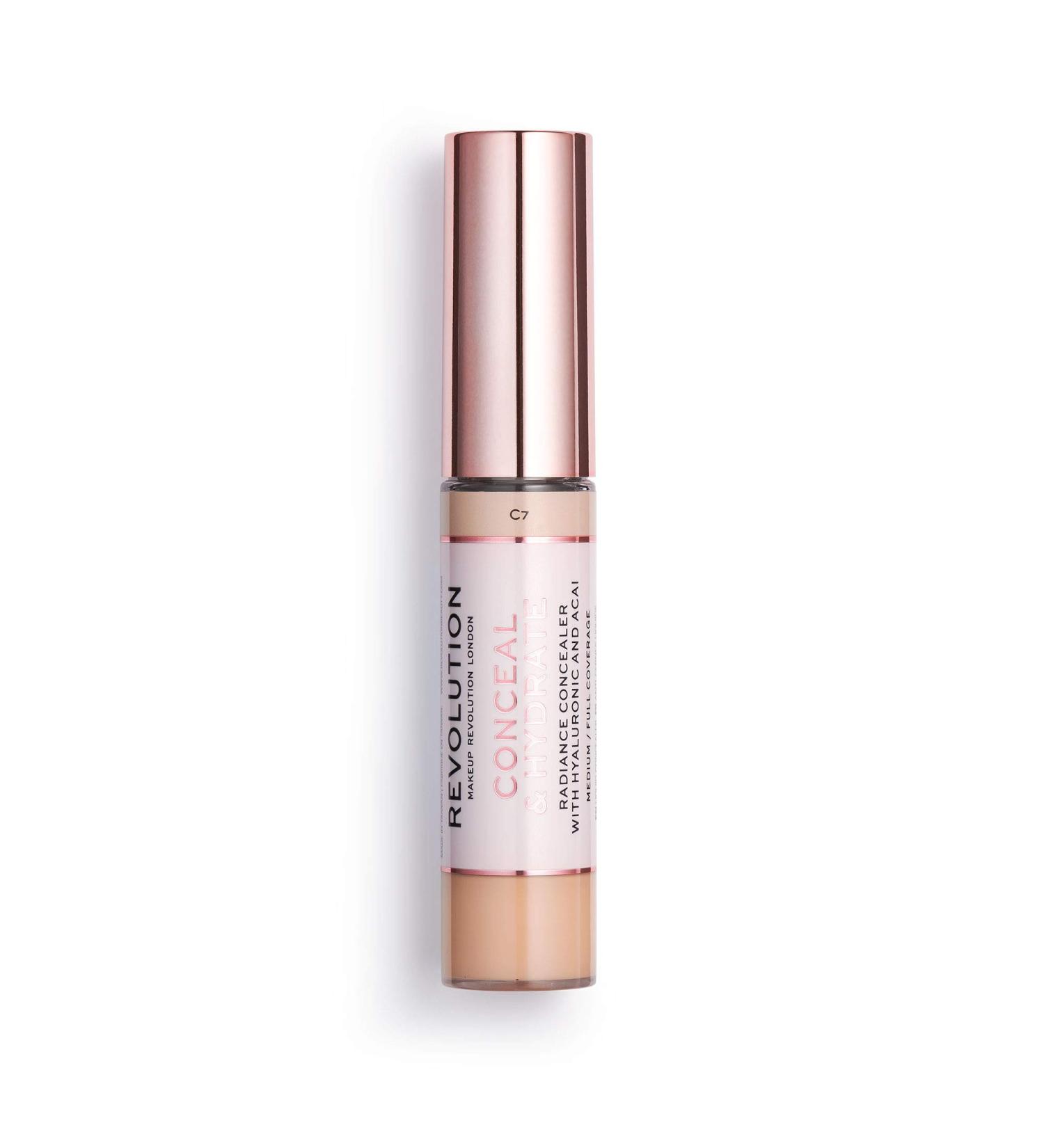 Revolution Conceal & Hydrate Concealer (C7) - Full Coverage & Hydrating Formula - Buy Online on GoSupps.com