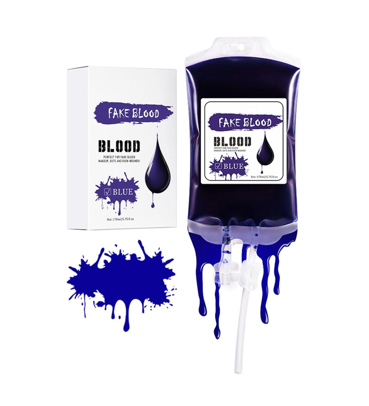  Chaies Colored Liquid Bag - 170ml - Leakproof Bag for Halloween - Red and Blue Makeup for Women and Men - Spooky Party Supplies - Buy Online on GoSupps.com