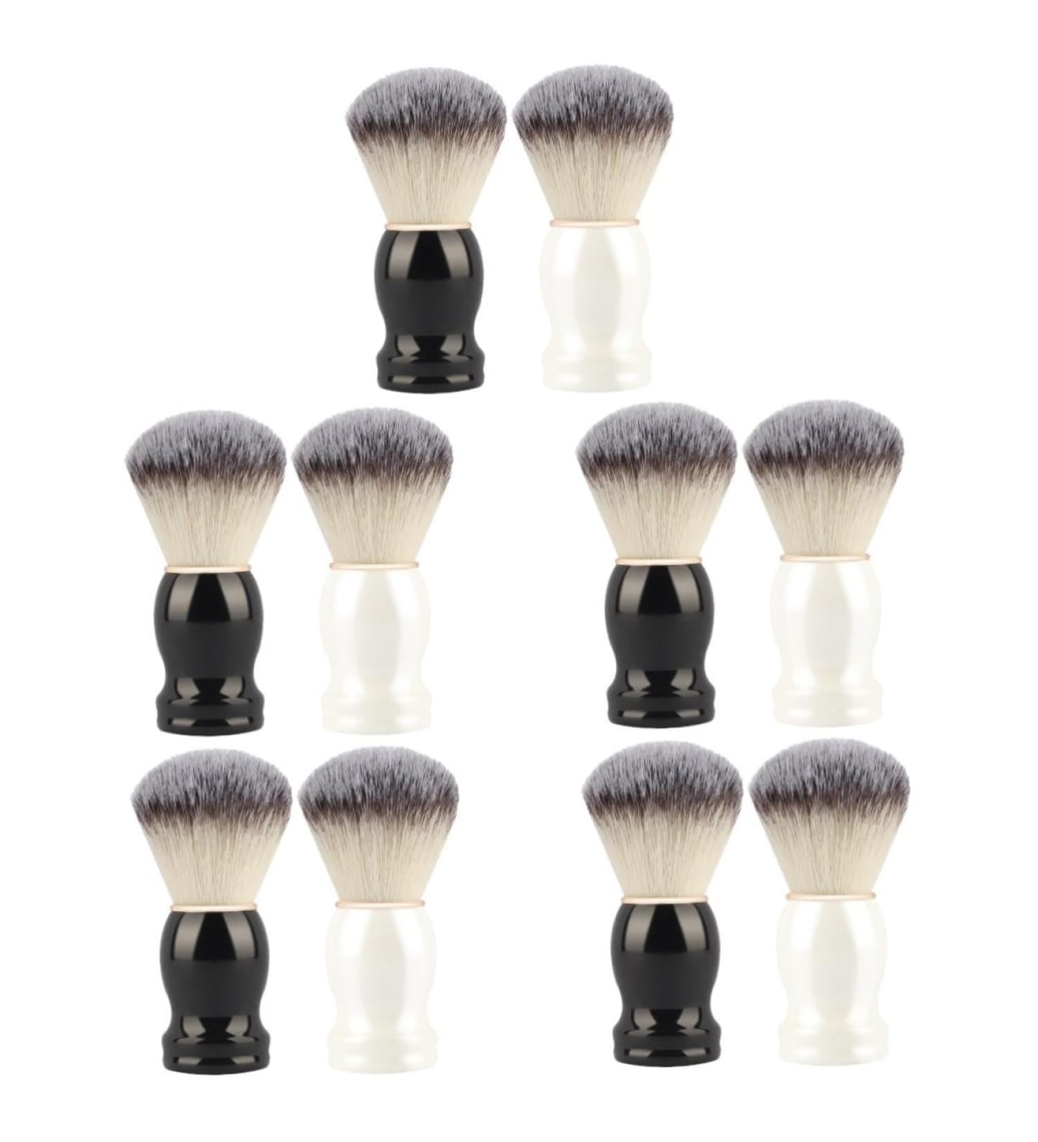 Beaupretty 10-Pack Manual Razor & Decorative Shaving Brush Set | Multi-Purpose Beard Brushes with Comfortable Wood Handle | International Shipping Available - Buy Online on GoSupps.com