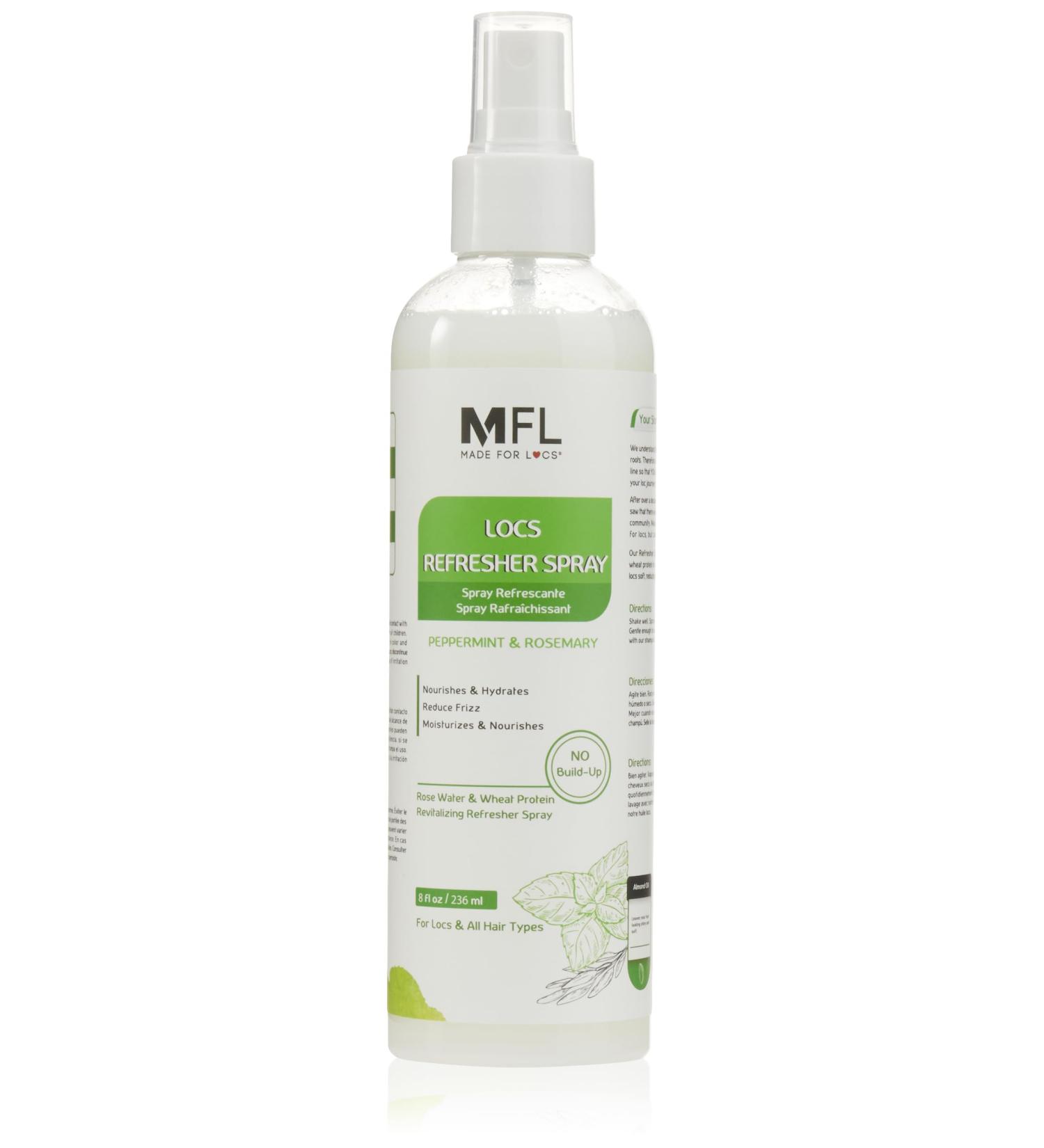 Made For Locs Vegan Rose Water Refresher Spray | Locs Moisturizer | Locs Deodorizer | Amazing Scents (Peppermint 8 oz) Peppermint 8 Fl Oz (Pack of 1) - Buy Online on GoSupps.com