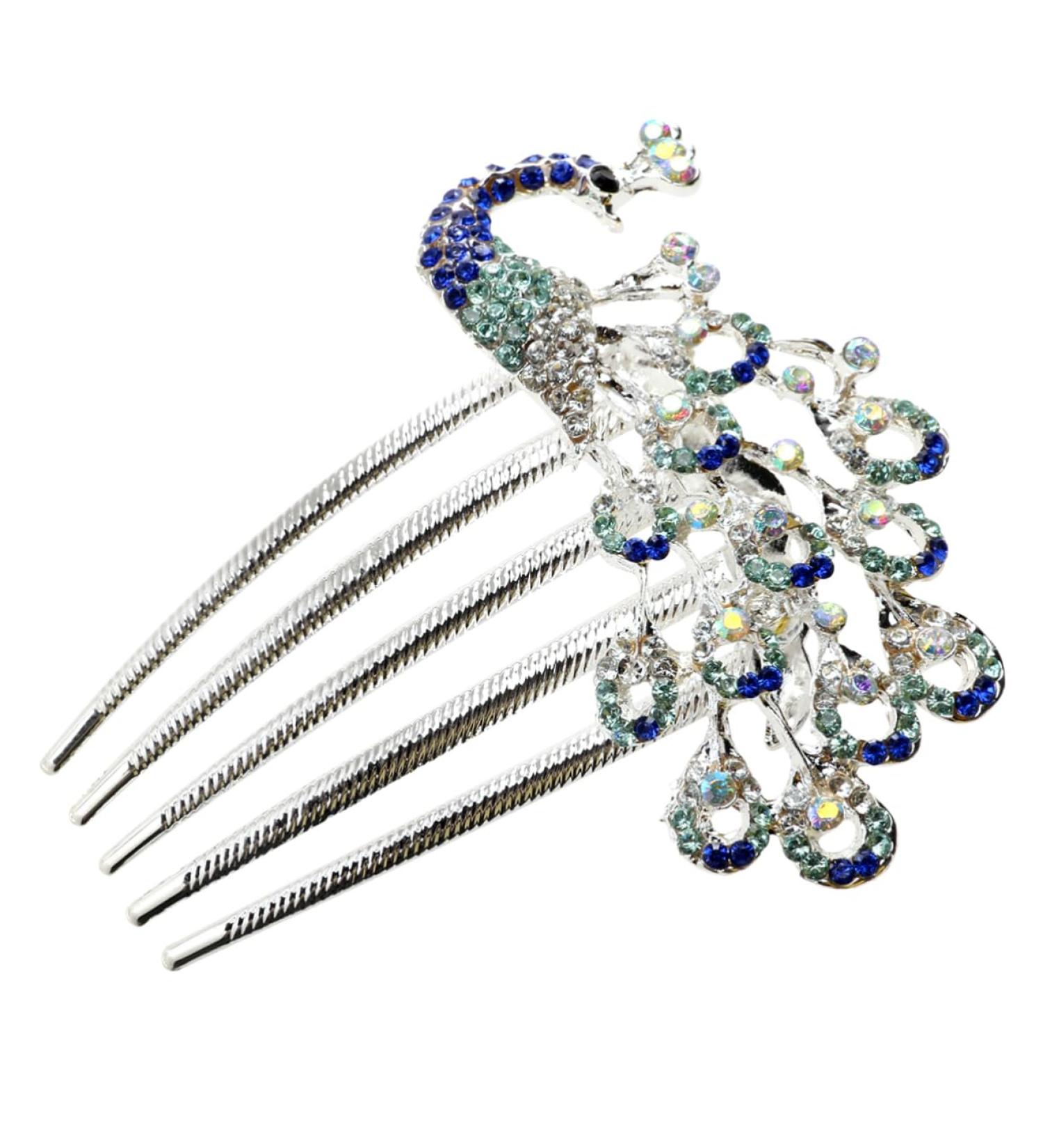 DOITOOL Womens Barrettes for Hair Wedding Hair Pins Rhinestone Bridal Comb Rhinestone Headpiece Crystal Hair Comb Hair Barrette Wedding Hair Comb Hair Clamp Bride Blush Pearl - Buy Online on GoSupps.com