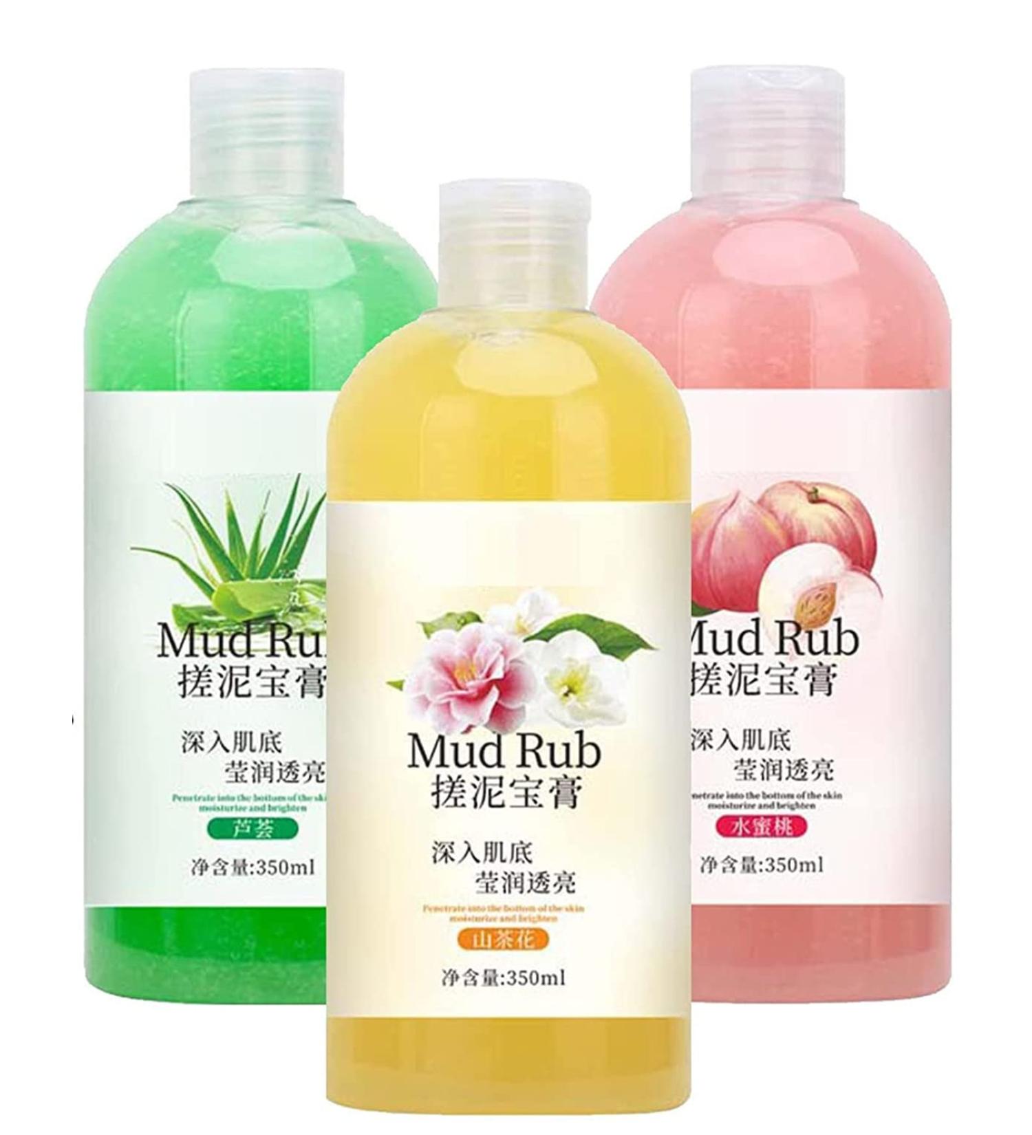Ginbi Mud Rub Mud Rubbing Artifact Gel Rubbing Mud for Skin Mud Scrub Cream Mud Rub Rubbing Mud Cream Gel Skin Cleansing Gel Mud Rub for Skin (Mixed 3pcs) - Buy Online on GoSupps.com