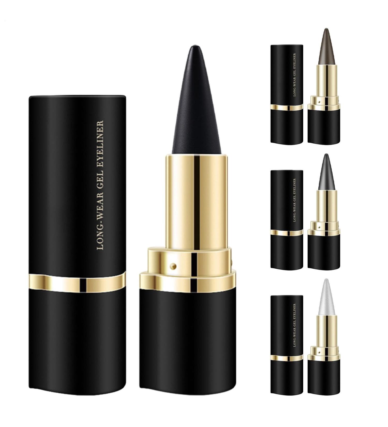  G n rique 4PCS Gel Eyeliner - Waterproof Eyeliner Pencil | Long-lasting gel eyeliner in silver black dark gray and brown | Highly pigmented multifunctional eye makeup 3.6g for - Buy Online on GoSupps.com