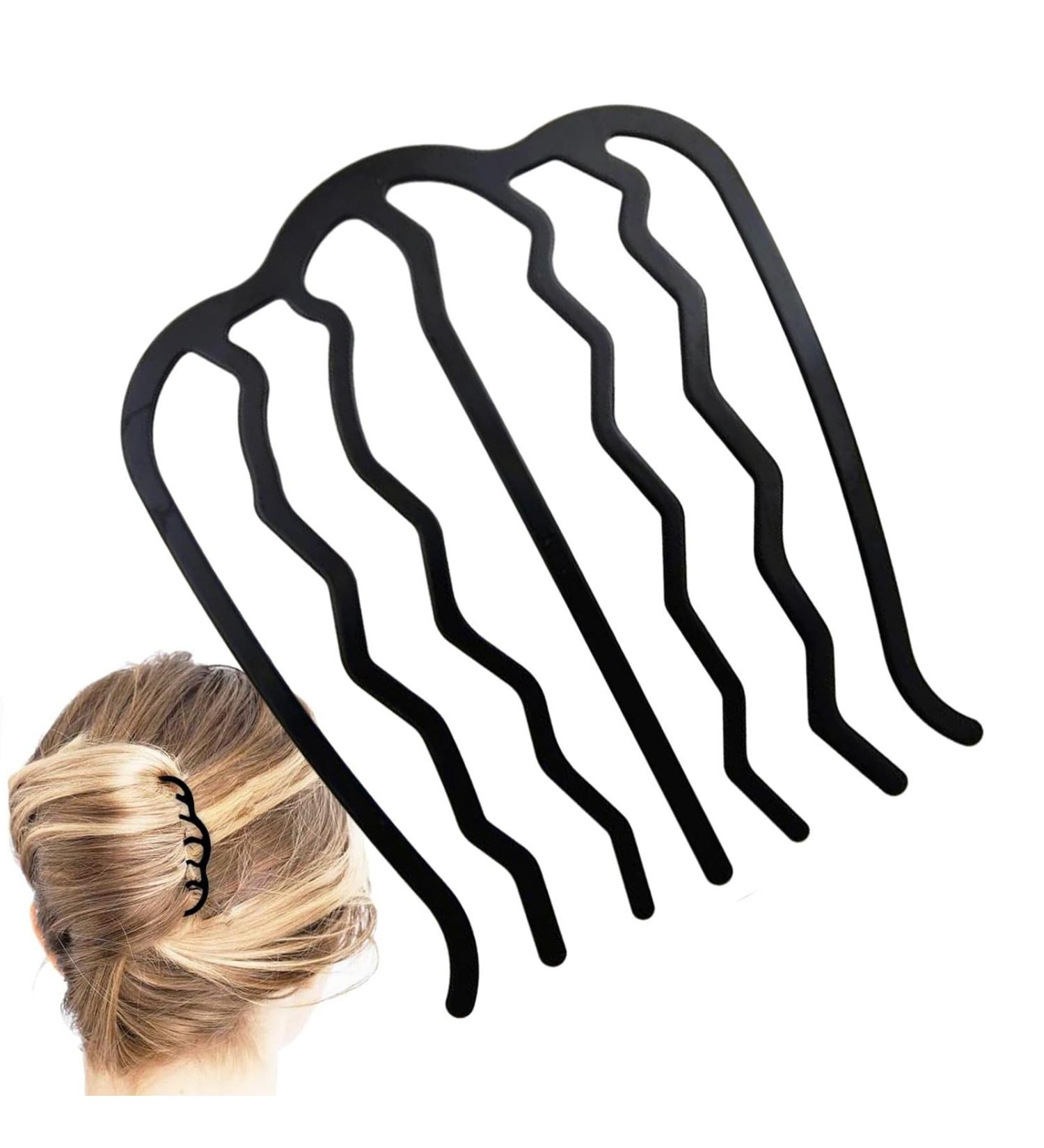 Hair Comb - Iron Head Comb Clip | Decorative Bolds Strong Grip Hair Comb Buckle | Hair Comb | Hair Clip Buckle | Hair Comb Pin for Friends and Family - Buy Online on GoSupps.com