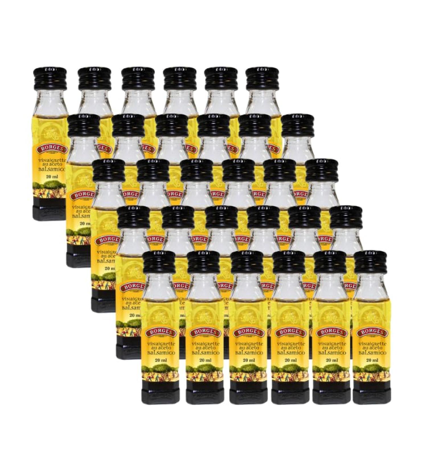 BORGES | 30 mignonettes of balsamic vinegar dressing | 20ml single servings - Buy Online on GoSupps.com