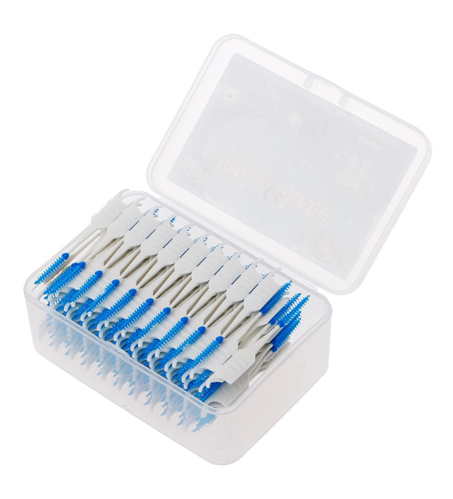 200-Piece Hygiene Silicone Interdental Brushes Set | Soft Toothbrush Tools for Adults | Perfect for Men & Women - International Shipping Available - Buy Online on GoSupps.com