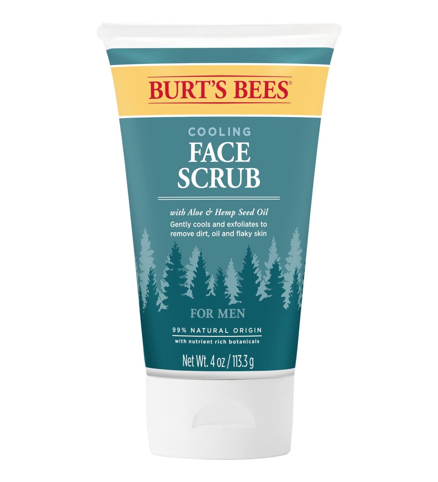 Burt s Bees Cooling Face Scrub with Aloe & Hemp For Men 4 Ounces (3 Pack) 4 Ounce (Pack of 3) - Buy Online on GoSupps.com