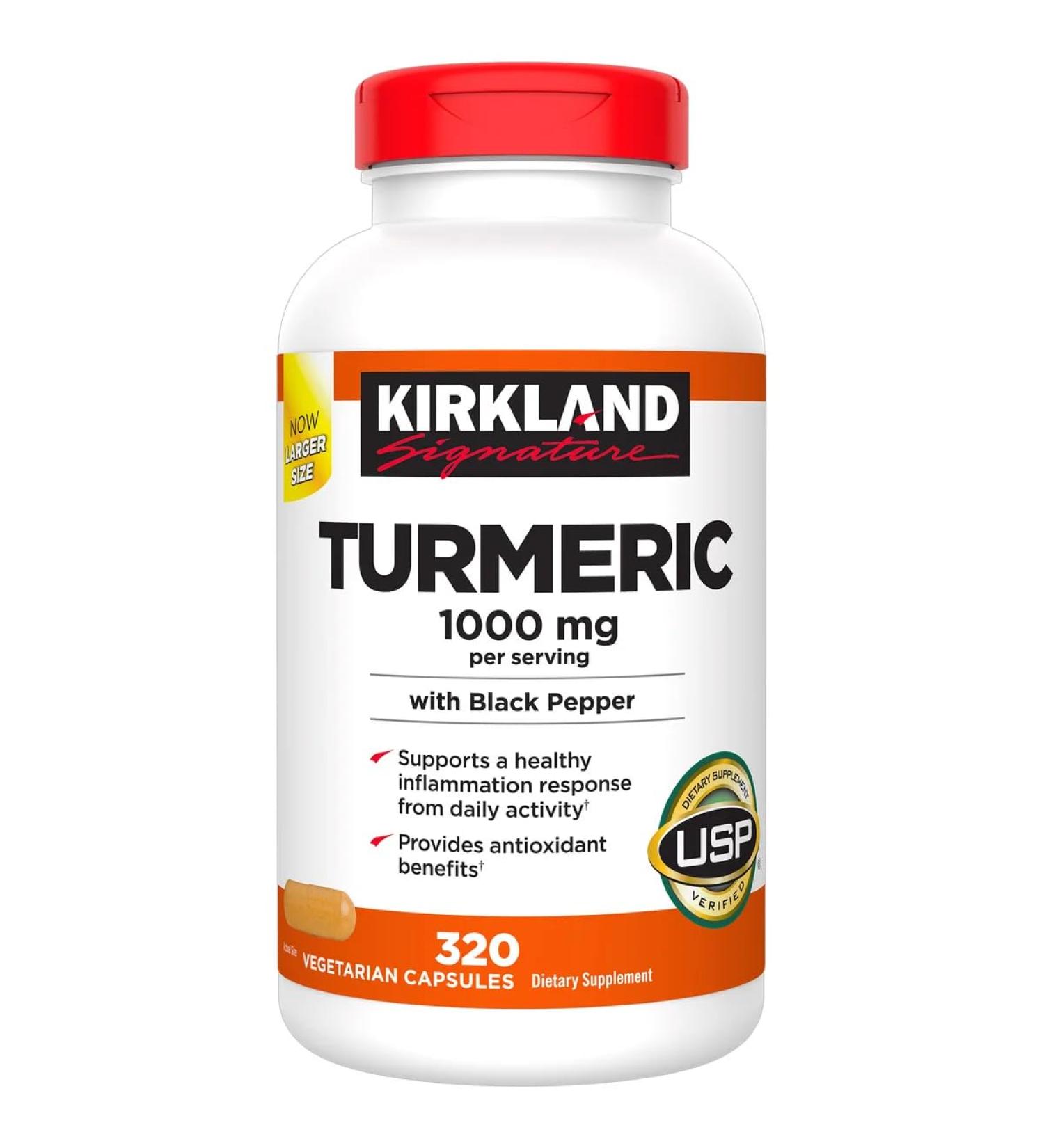 KIRKLAND Signature Turmeric with Black Pepper 1000mg (320 Count) - Buy Online on GoSupps.com