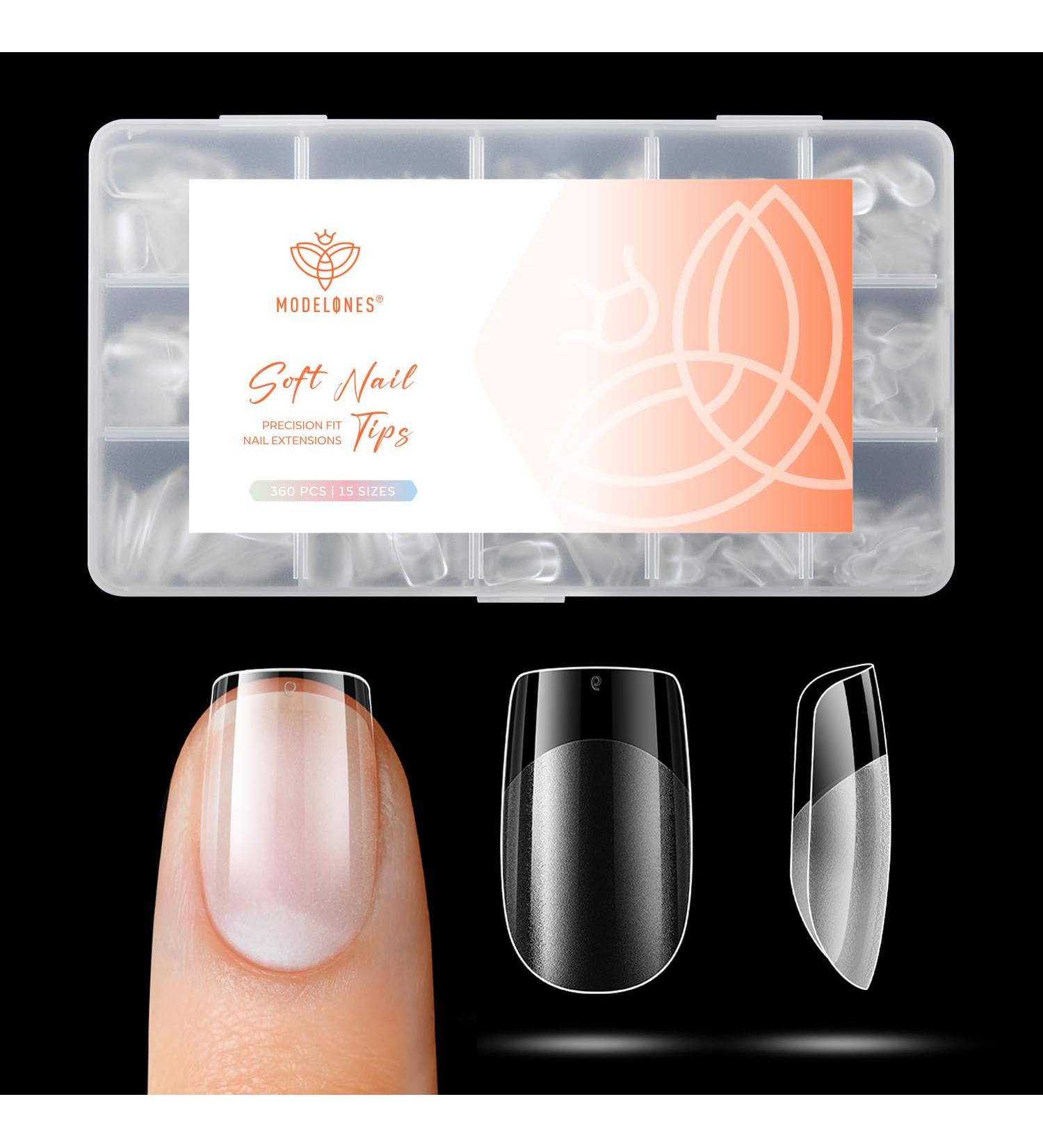  Modelones Modelones 360-Piece Full Cover False Nail Set - Soft Gel - PMMA Resin - DIY Application - Size XS - Car - Buy Online on GoSupps.com
