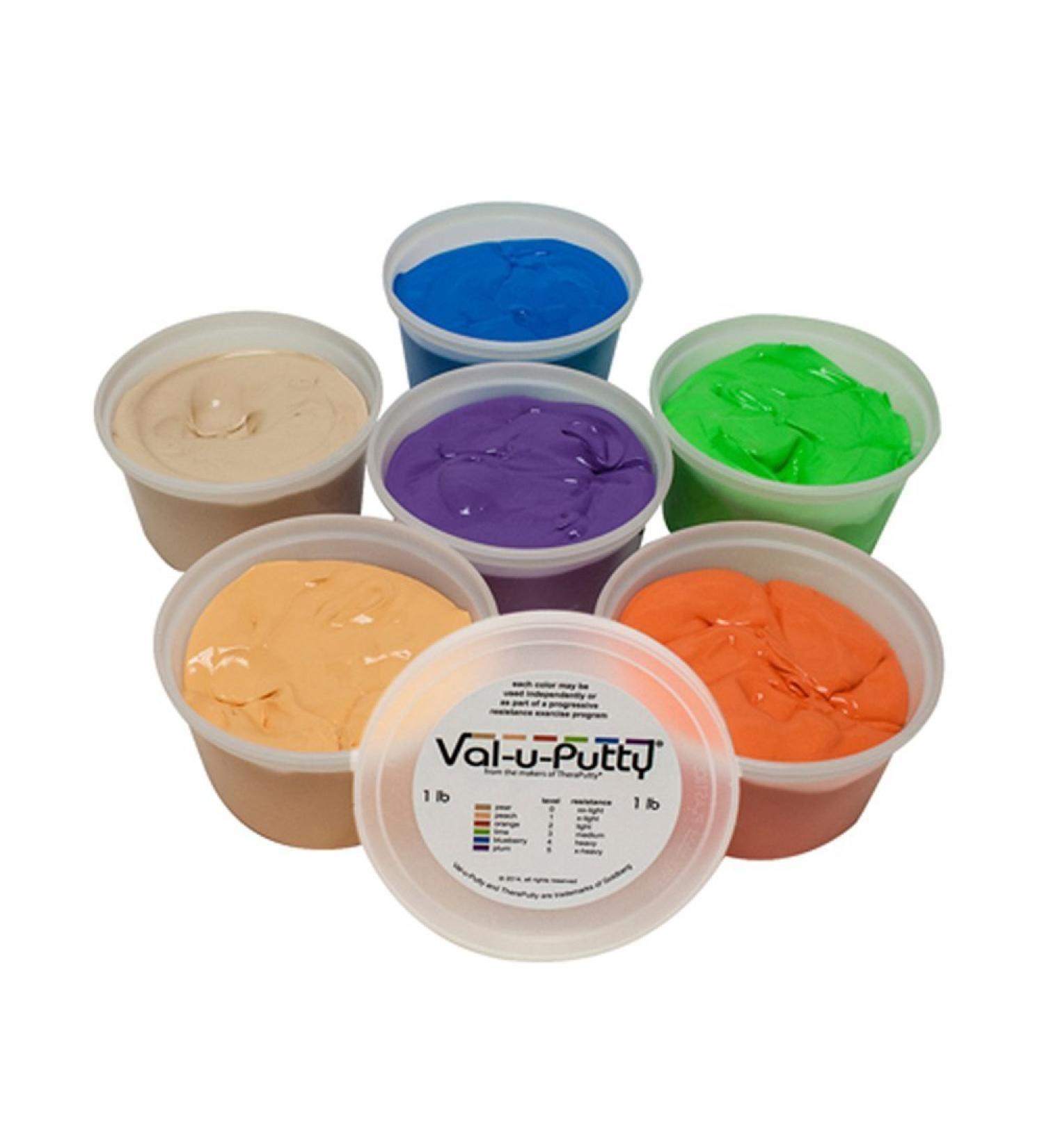 Val-u-Putty Exercise Putty 1 Pound Set of 6 (1 ea: pear Through Plum)