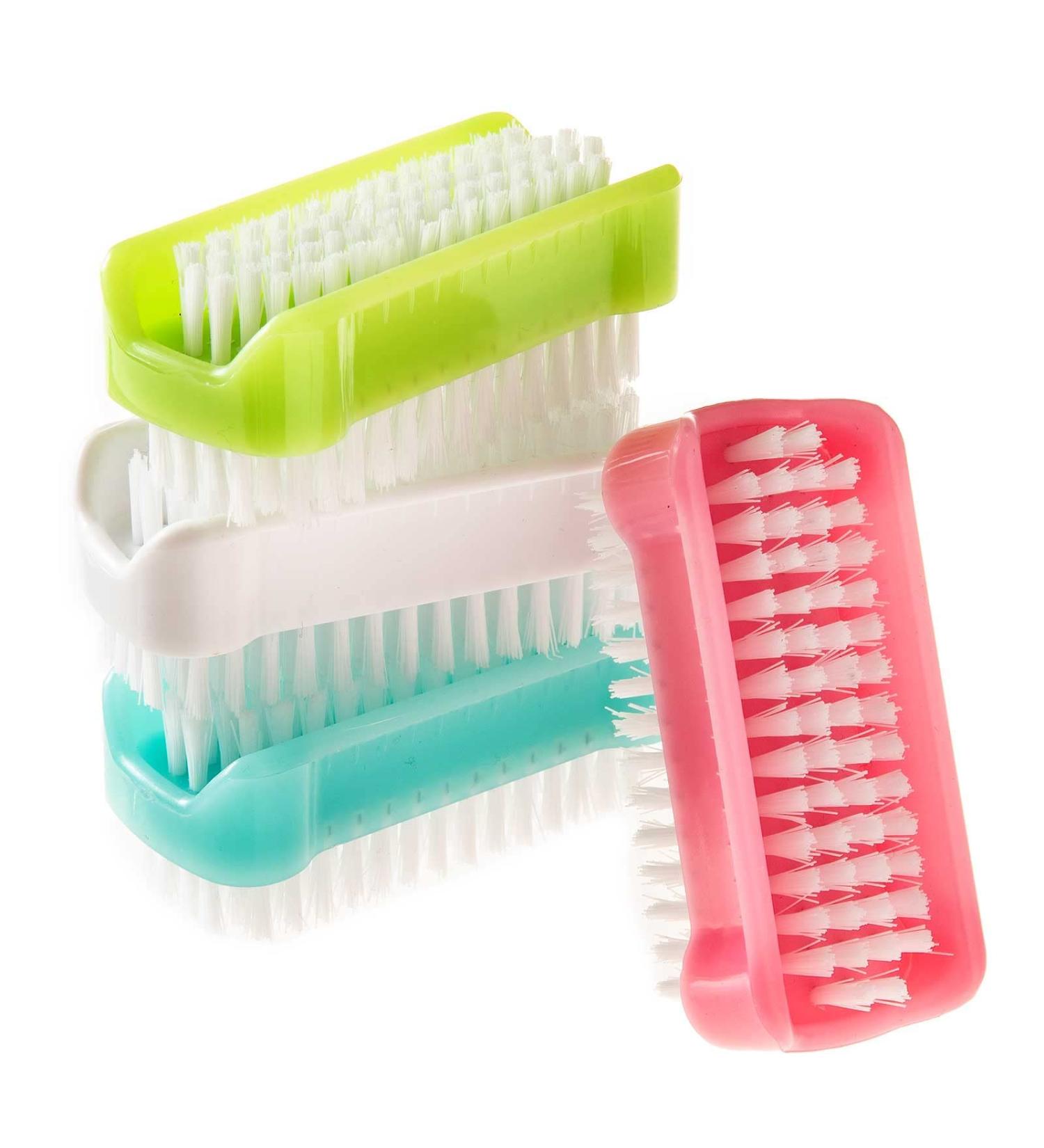 SIDCO Nail Brush - 4 Pack Hand Washing Brushes | Durable Plastic Finger Brushes for Effective Cleaning | International Shipping Available - Buy Online on GoSupps.com