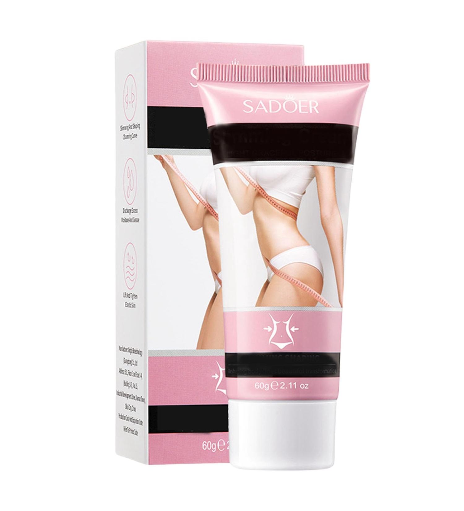 Flat Belly Firming Cream - Skin Tightening Lotion for Stomach Thighs & Arms | 2.1 fl.oz - Moisturizing Body Cream for Women & Men - Buy Online on GoSupps.com