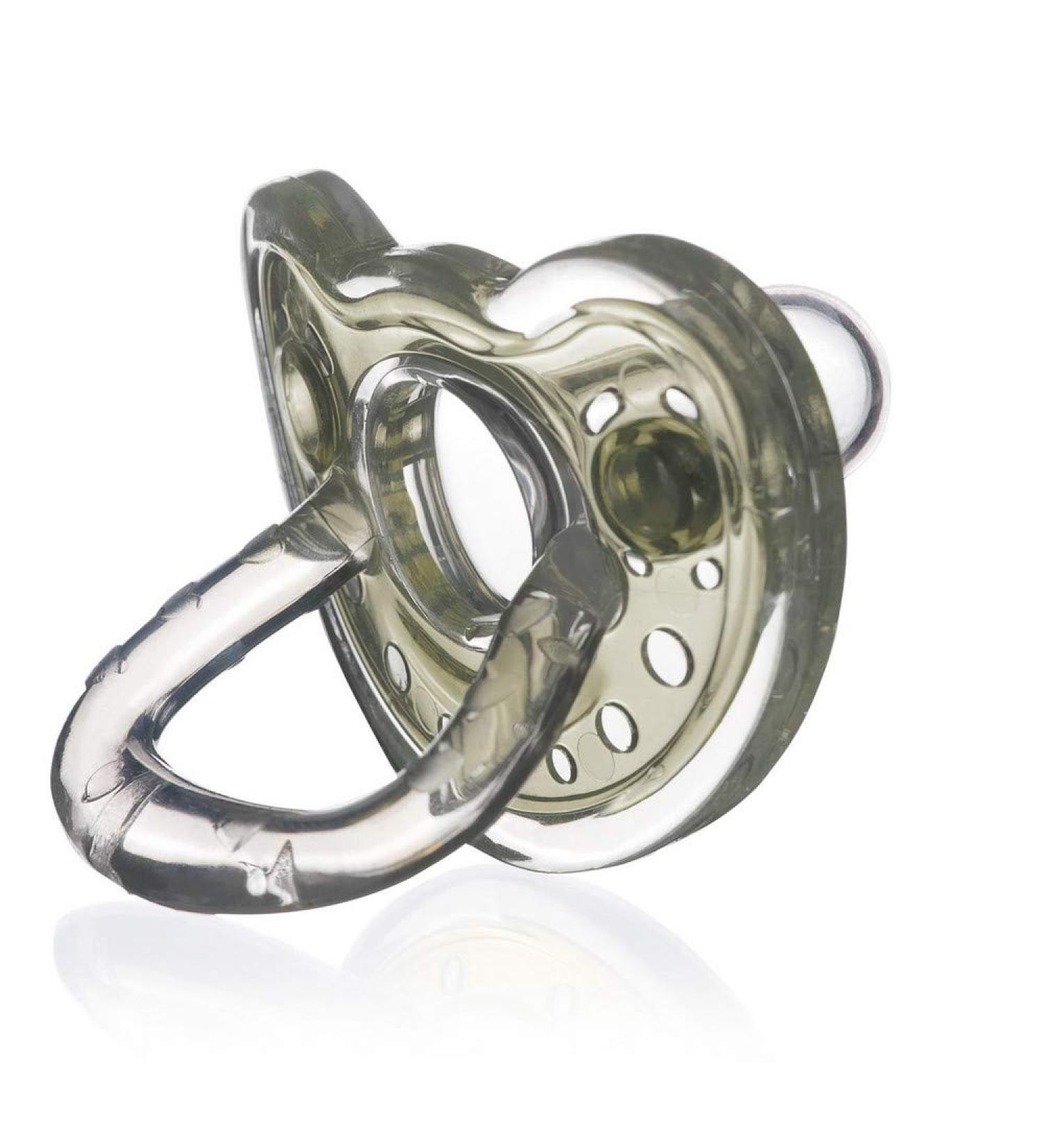 Joovy Silinoogie Baby Pacifier - Super Soft, Dishwasher Safe Silicone Design with Night Glow PPSU Color Insert - Buy Online on GoSupps.com