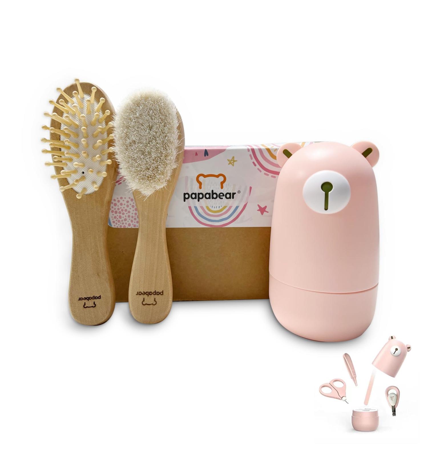 Baby Nail Clipping Set & Manicure Kit - Cute Case Perfect Gift for New Moms | Pink Fingernail & Toenail File - Buy Online on GoSupps.com
