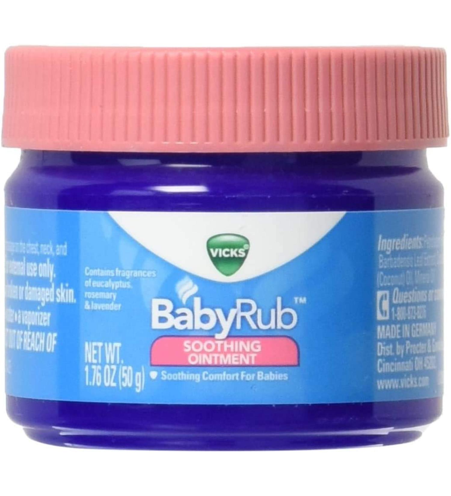 Vicks BabyRub Soothing Ointment 1.76 fl oz (PACK OF 2)