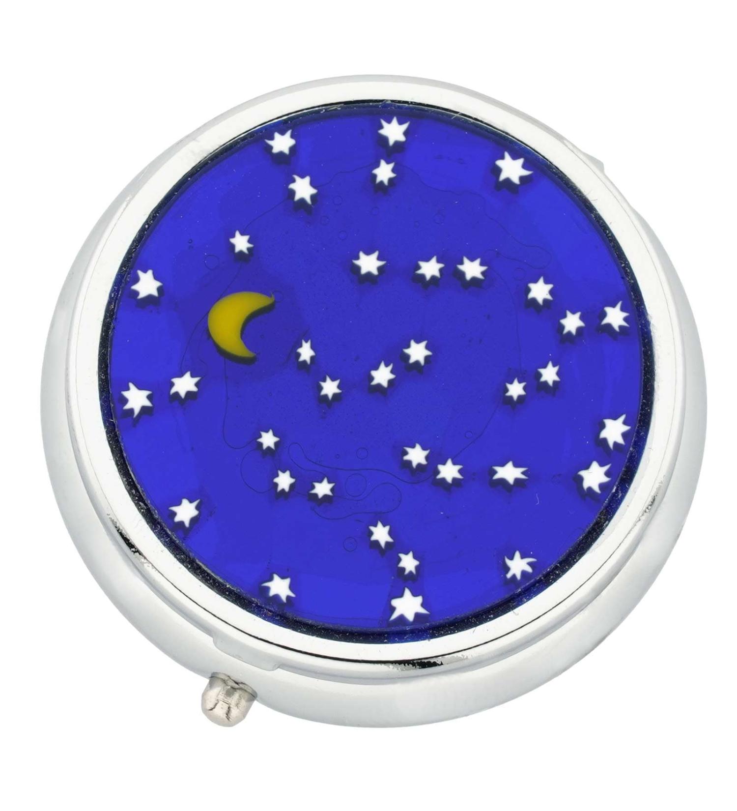 Murano Glass Millefiori Pill Box - Premium Silver Round | GlassOfVenice - Buy Internationally - Buy Online on GoSupps.com