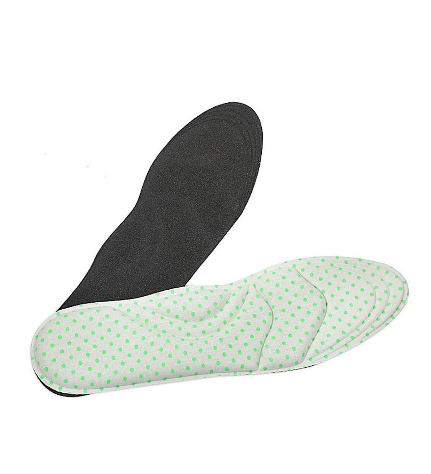 4D Memory Foam Orthotic Insoles for Flat Feet - Arch Support & Comfort Shoe Pads (Gray - Buy Online on GoSupps.com