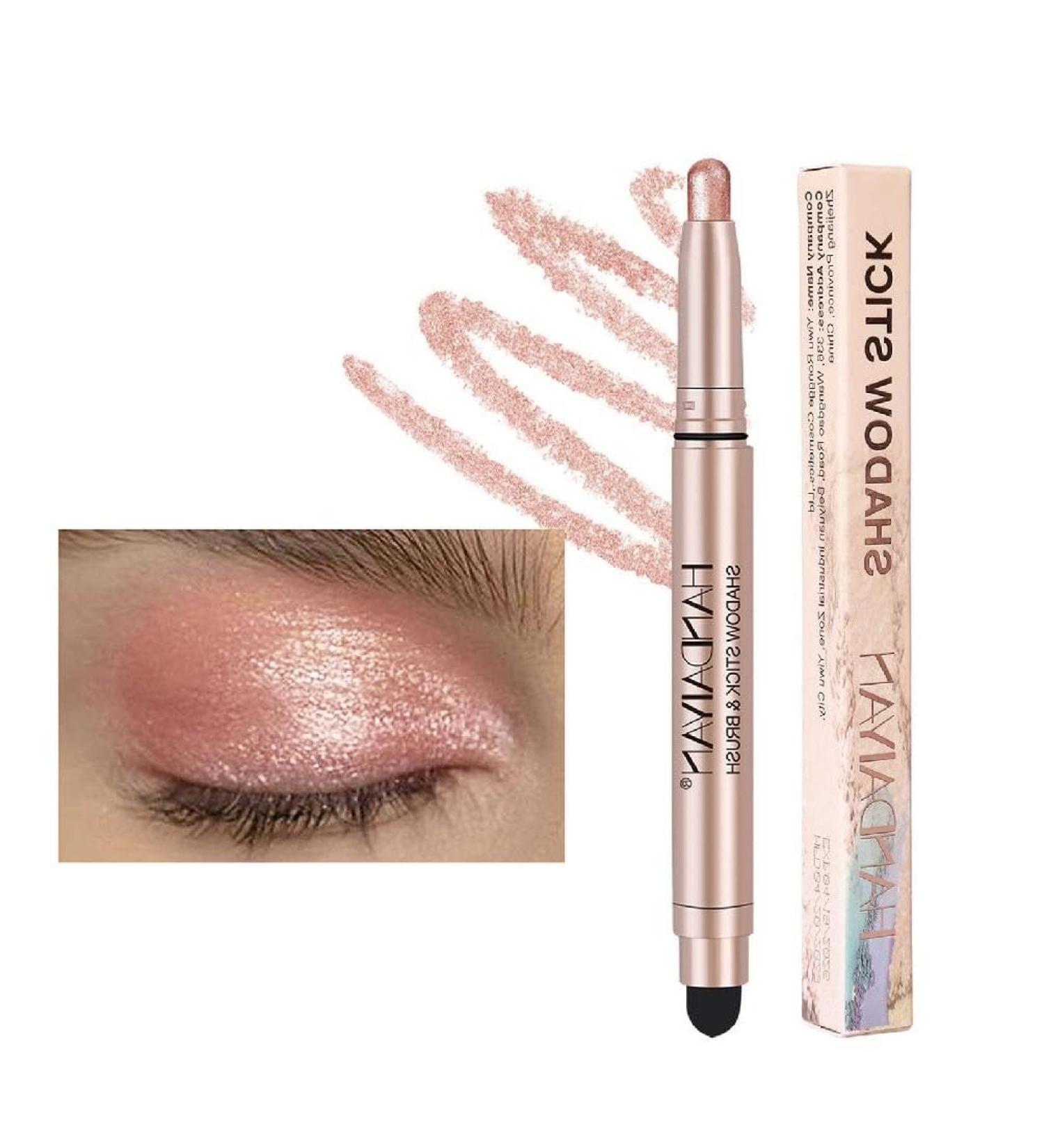 Long Lasting Double End Glitter Pearlescent Eye Pen Stick Pencil Eyeshadow Makeup Highlighter Waterproof Shimmers Shimmering Eye Makeup Pen Beauty and Health Double Ended Eyeshadow Makeup Look 3 - Buy Online on GoSupps.com