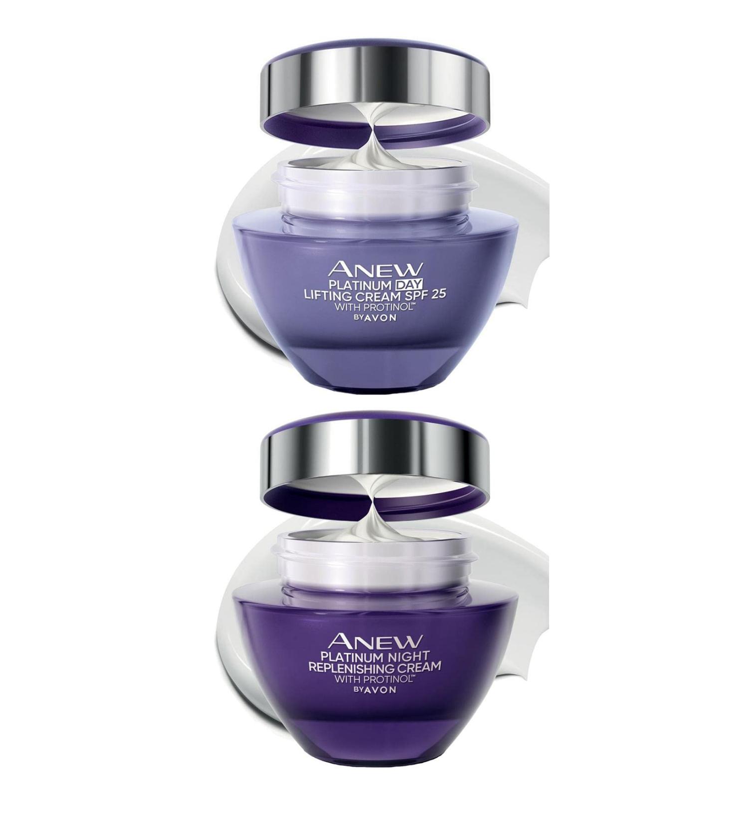  AVON Avon Anew Platinum Day Cream SPF25 50ml + Anew Platinum Night Cream 50ml - Buy Online on GoSupps.com