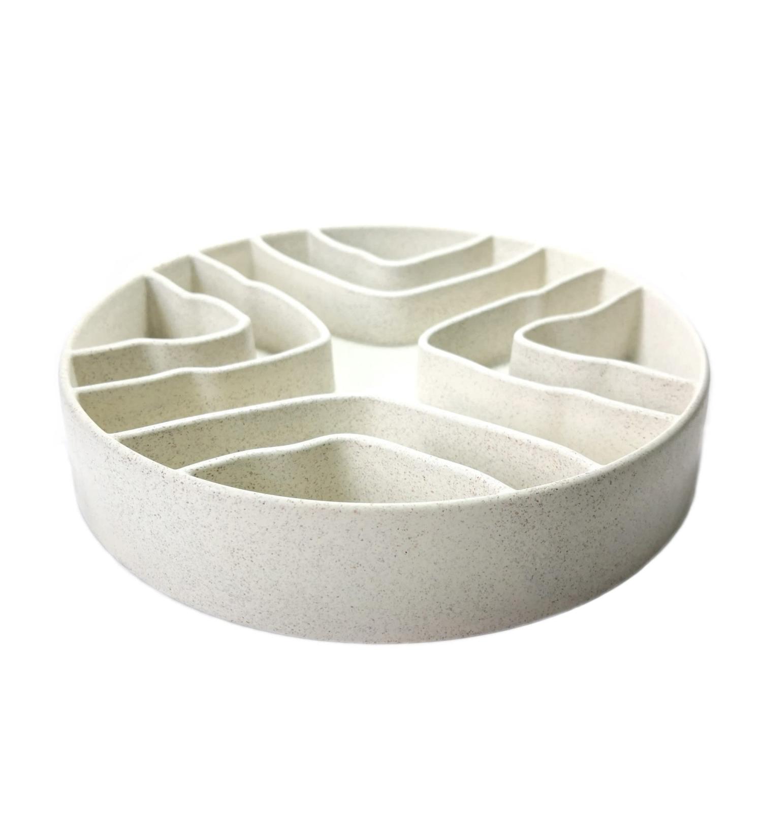 8 Inch Slow Feeder Bowl for Dogs and Cats - Anti-Gulping Healthy Eating Design - Ideal for Small to Medium Pets - Primary Color - Buy Online on GoSupps.com