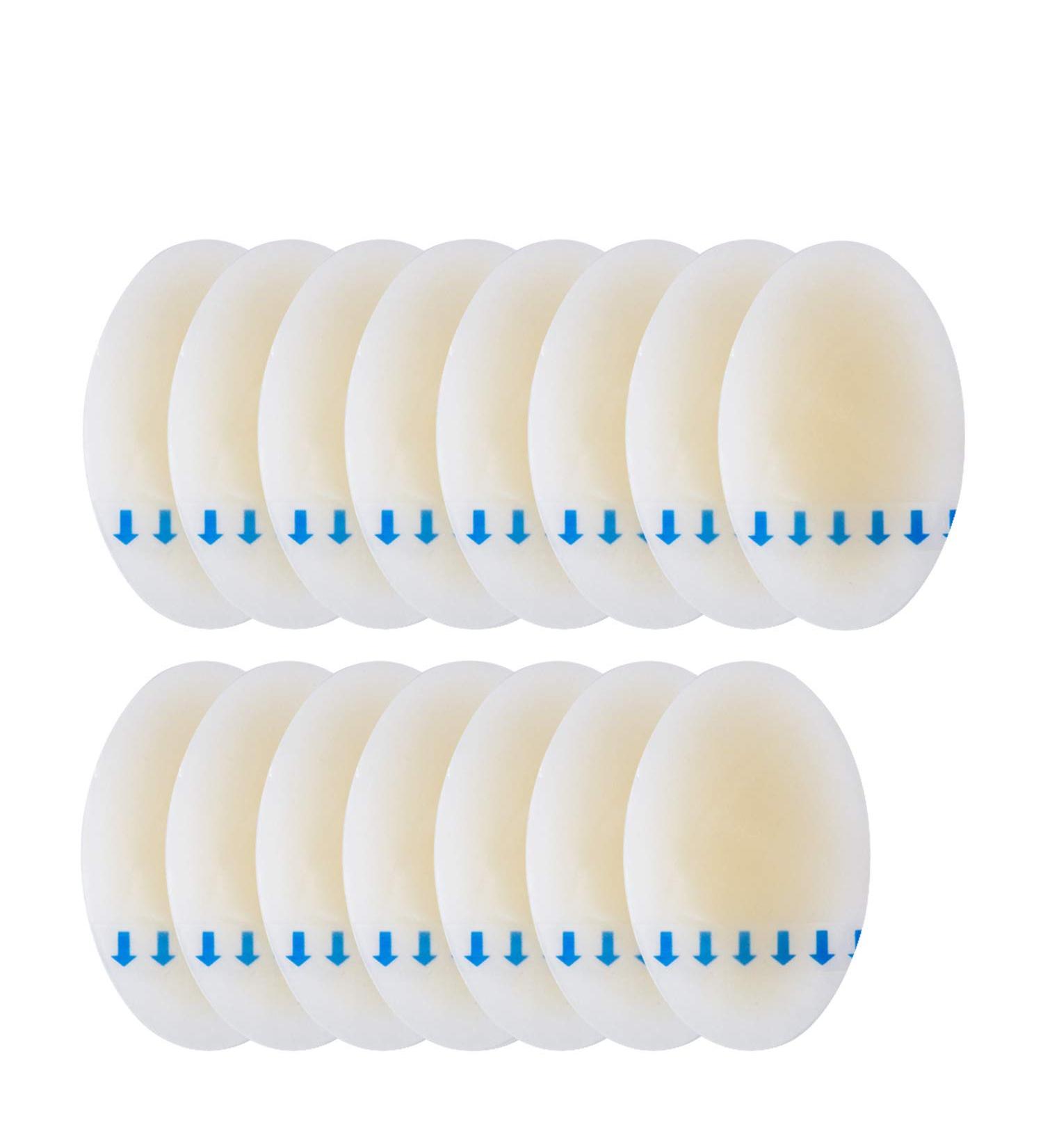 Welnove Blister Pads - Waterproof Hydrocolloid Heel Bandages for Blister Protection | 15 Oval Gel Guards for Foot Care - Buy Online on GoSupps.com