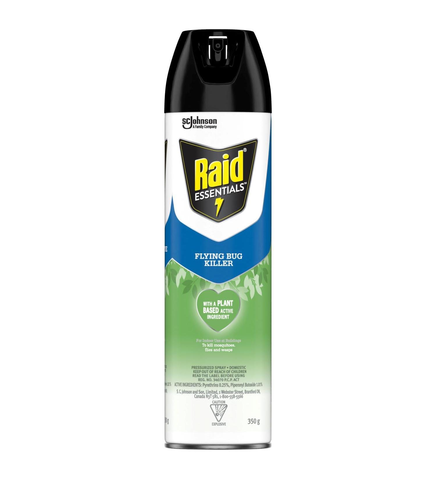 Raid Essentials Flying Insect Killer Kills Listed Bugs On Contact 350g - Buy Online on GoSupps.com