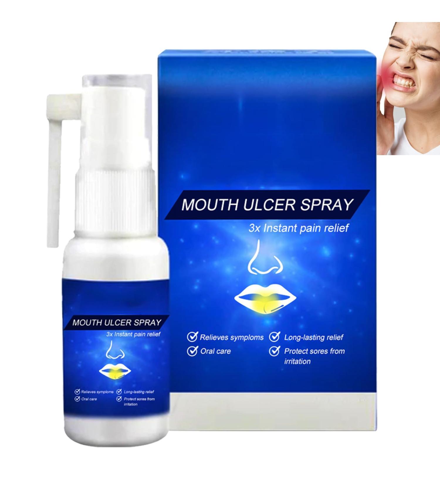 Herbal Oral Ulcer & Canker Relief Spray 30ML | Dry Mouth & Oral Care Solution - Buy Online on GoSupps.com