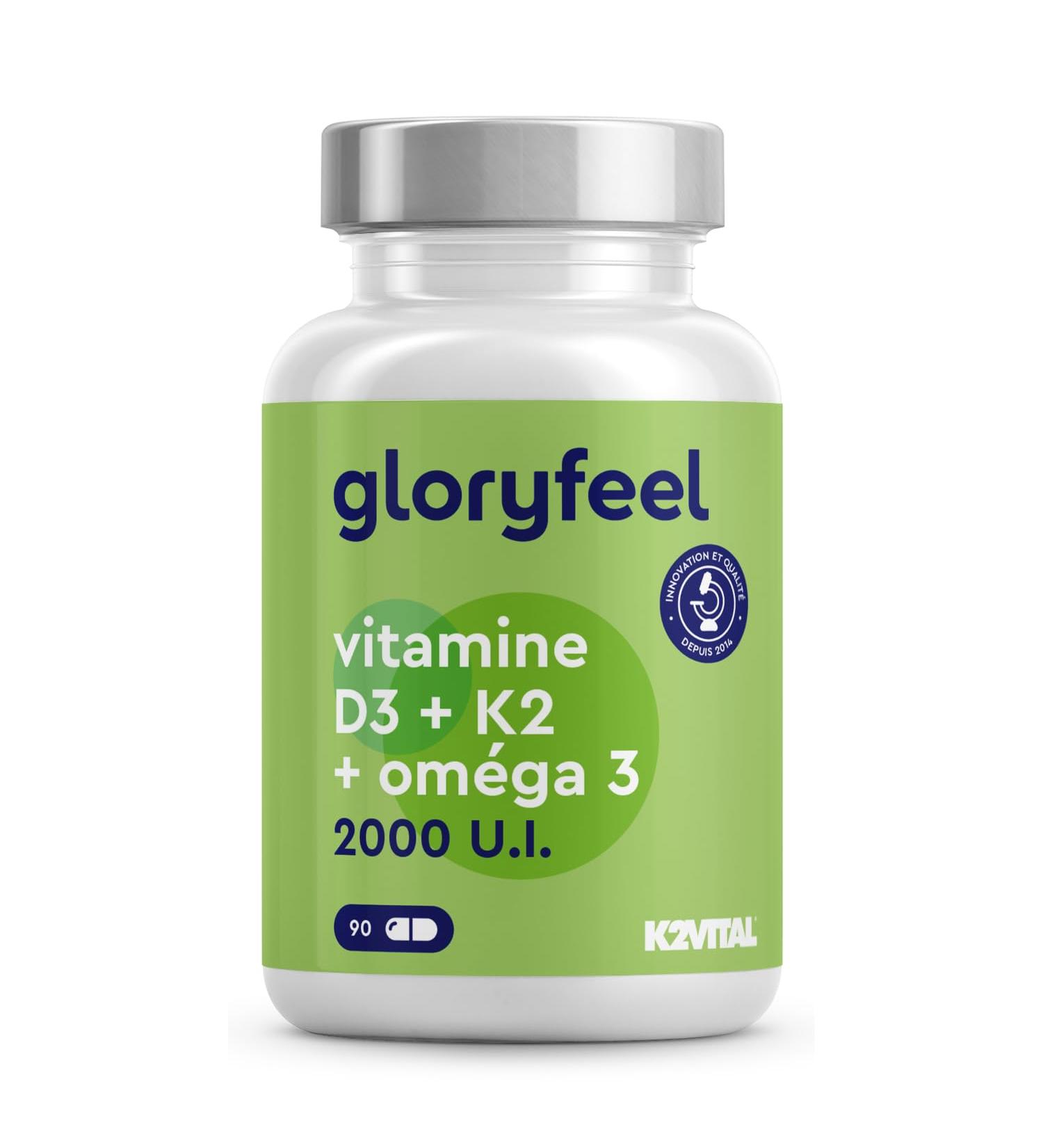 Omega 3 (1000mg) with Vitamin D3 (2000 IU) + K2 100 g 90 Capsules Fish Oil (400mg of EPA and 300mg of DHA) Highly Dosed Vit D3 Cholecalciferol + Vit K2 MK7 No Flavors and Additives ditifs - Buy Online on GoSupps.com