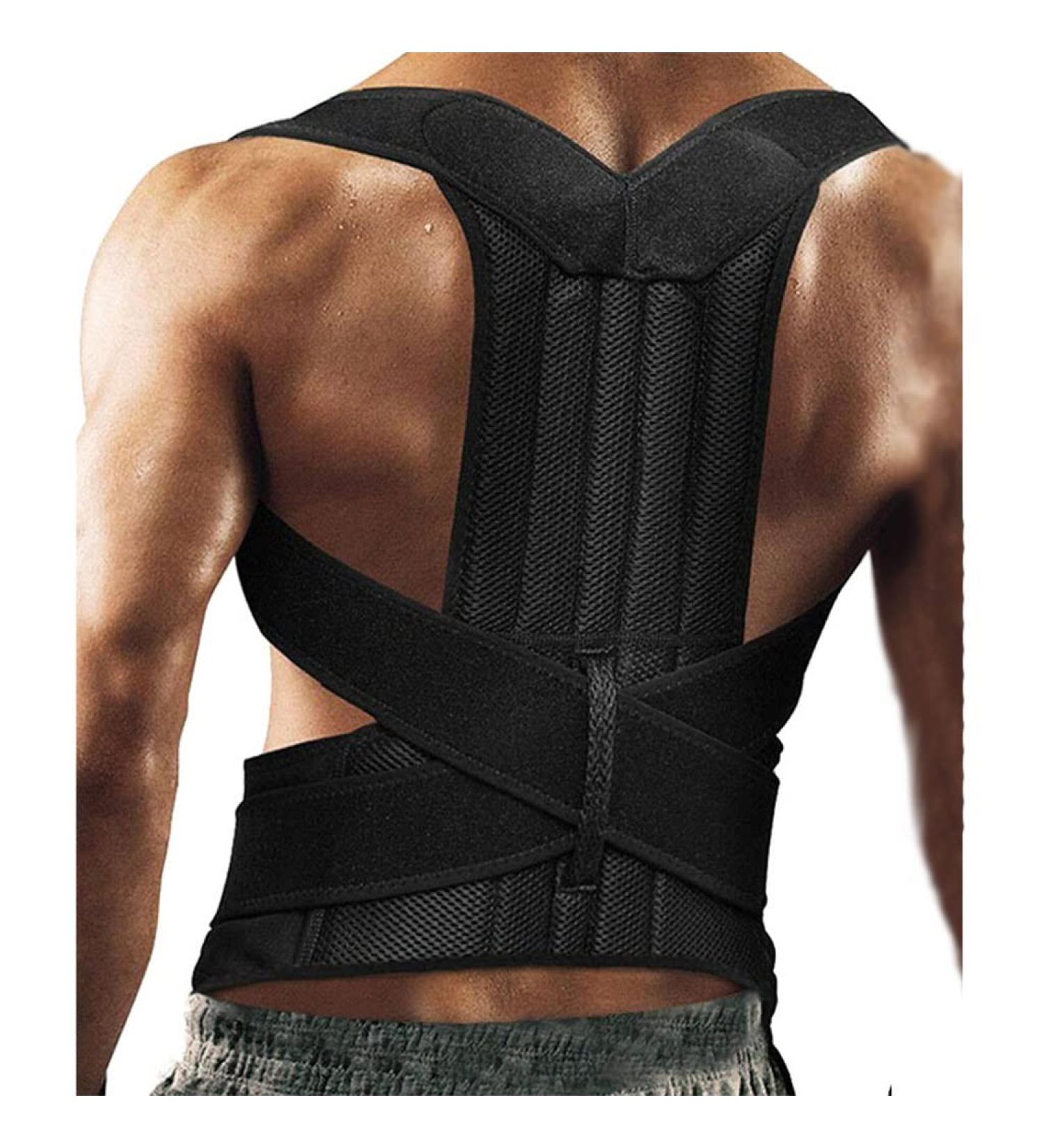 n/a Adjustable Posture Corrector Back Support Shoulder Back Brace Posture Correction Spine Postural Fixer Tape (Color : Black Size : XXL code) Handmade Full moon lofty ambition - Buy Online on GoSupps.com