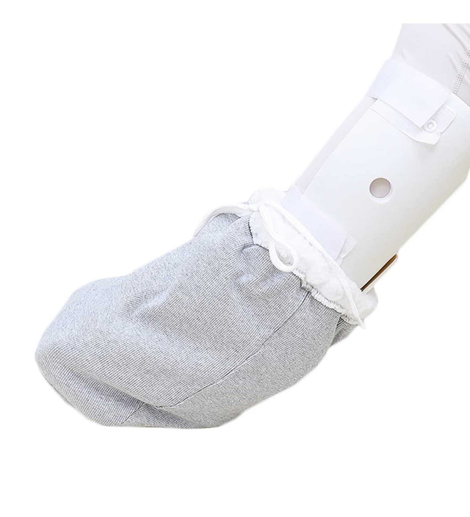 Gypsum Socks for Leg Swelling and Plastering - Breathable Cotton Foot Covers for Adults - Keep Toes Warm - 1 Pc (Grey) - Buy Online on GoSupps.com