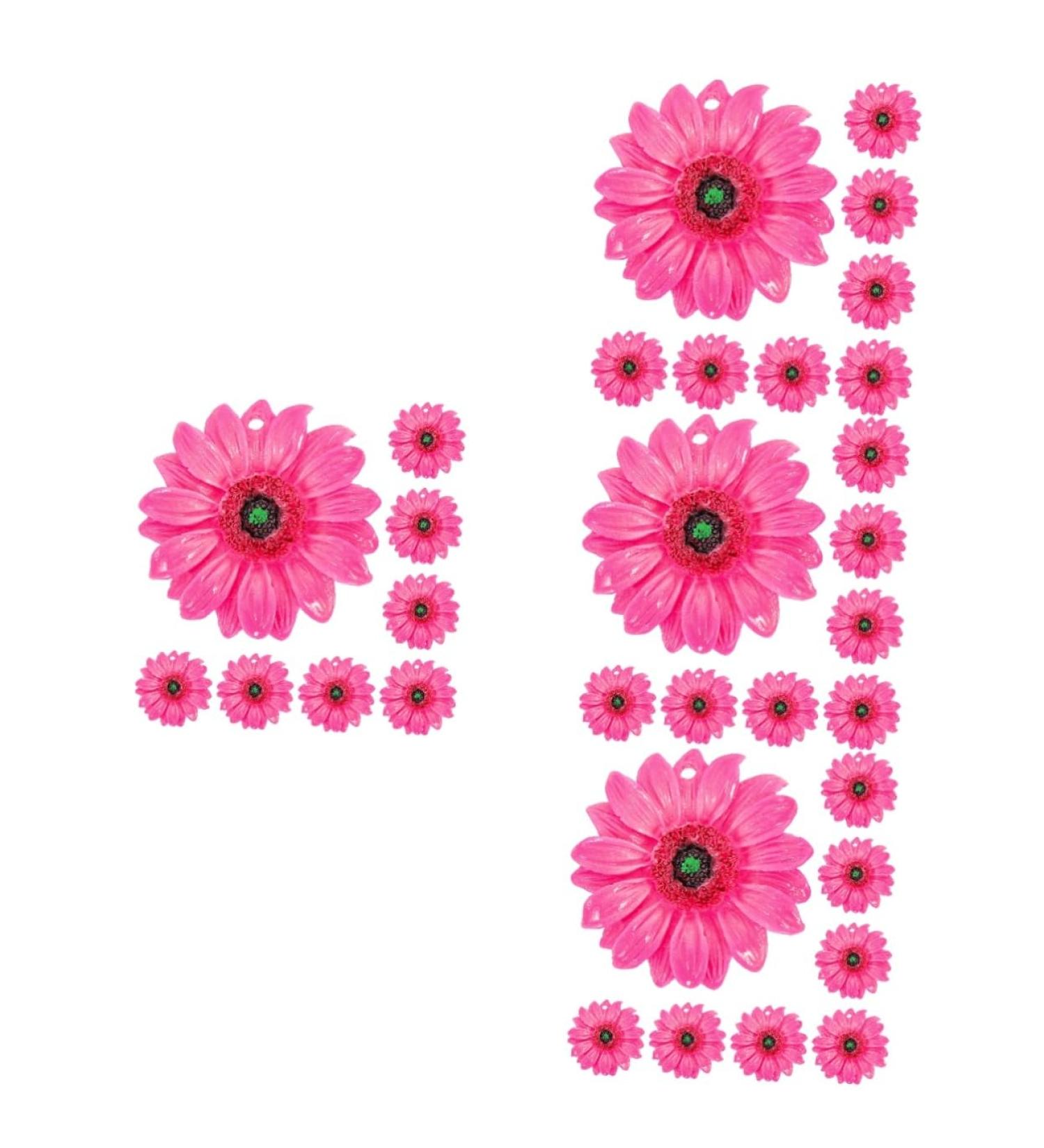 HOMSFOU 40 pcs key chain pendant resin flower charms keychain sunflower party favors flower bracelet charms daisy earring charms sunflower key ring key ornament Accessories delicate Assorted Color2x4pcs 4.75X4.75X0.78CMx4pcs - Buy Online on GoSupps.com