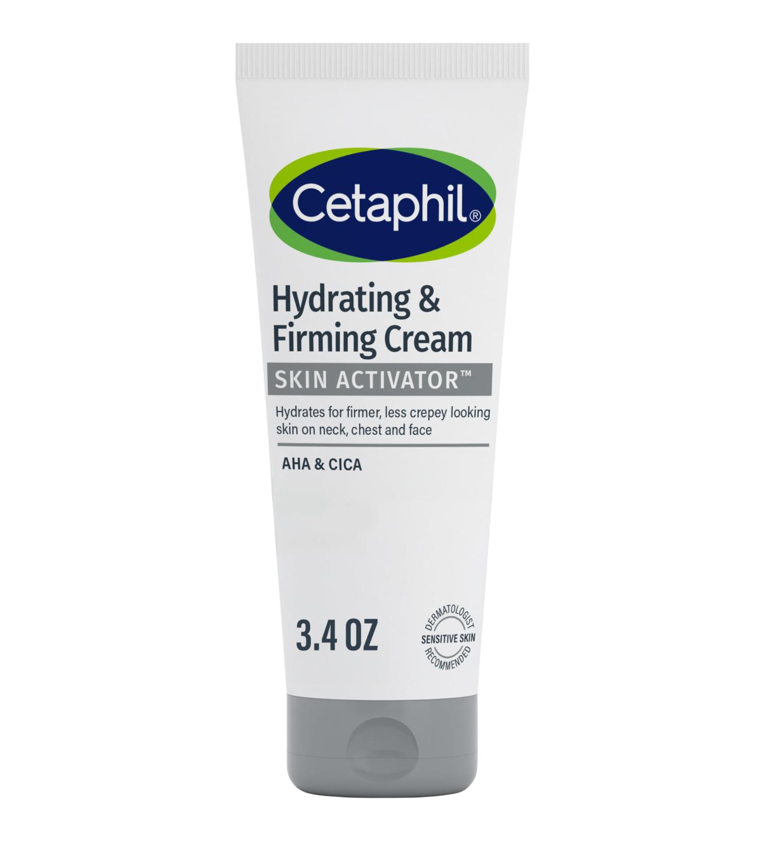 Cetaphil Skin Activator Hydrating & Firming Cream For Face Neck & Chest 3.4 oz Mandelic Acid (AHA) and Centella Asiatica (CICA) Cream Hydrates and Firms Aging Skin Anti-Aging Skincare - Buy Online on GoSupps.com