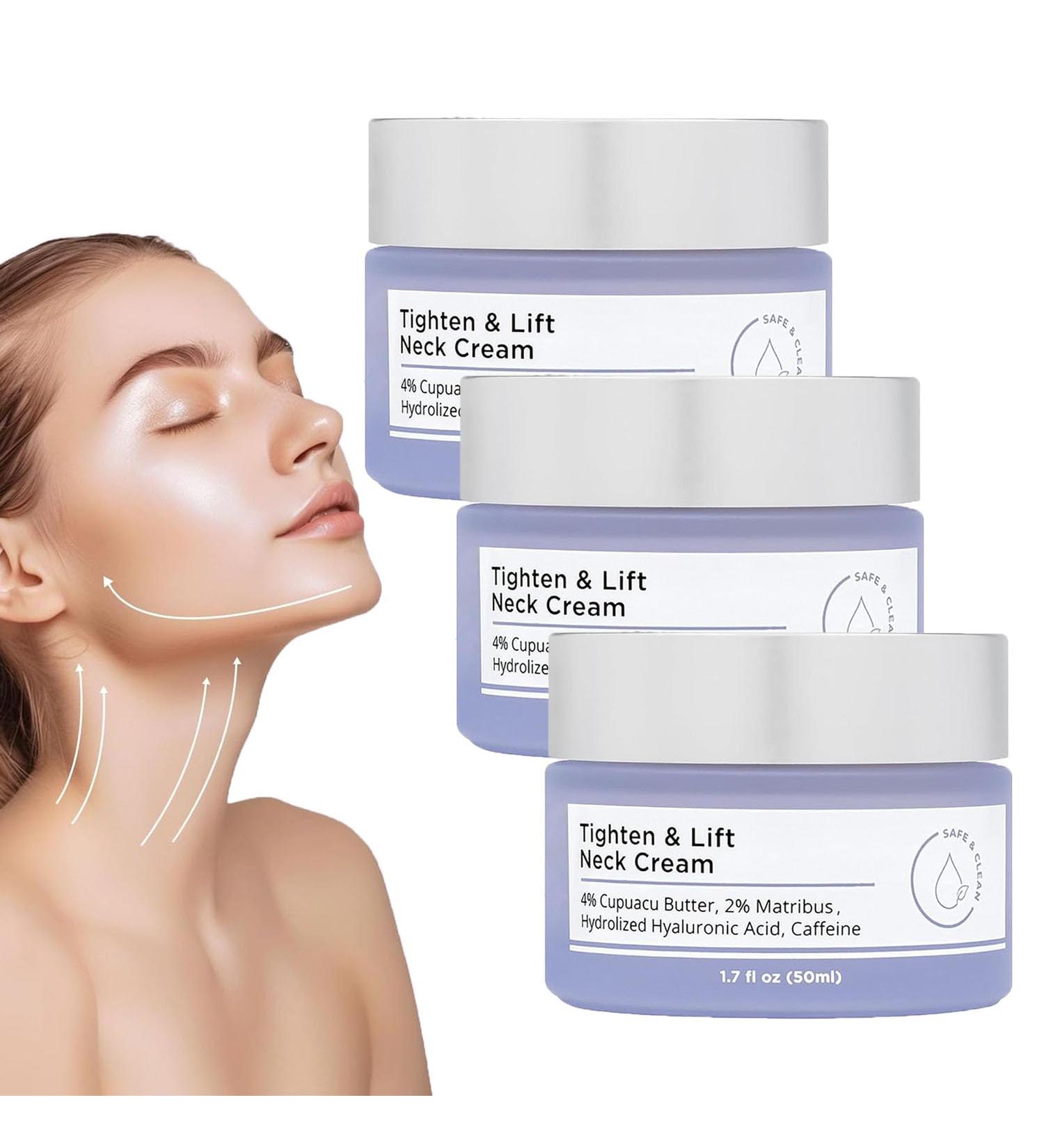 Tighten And Lift Neck Cream Pure Neck Firming Cream Tightening Lifting Sagging Skin Go Anti-Aging Neck Cream Anti-Wrinkles Neck Cream for an Even Skin Tone and Neck Lift (3PCS) - Buy Online on GoSupps.com