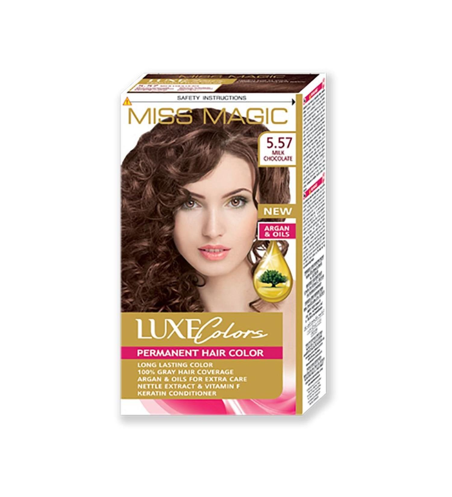HAIR COLOUR MISS MAGIC CHOCOLATE DYE HAIR COLOUR WITH ARGAN