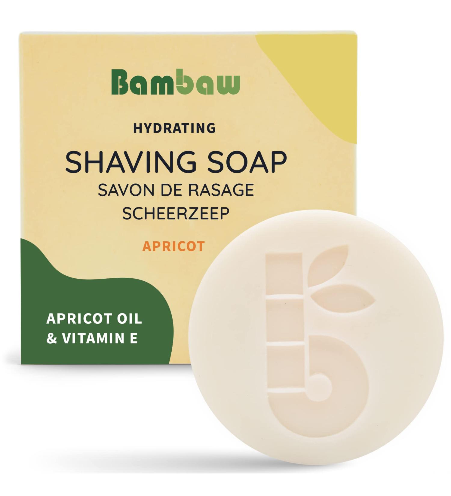 Bambaw Women's Shaving Soap | Apricot Oil & Vitamin E | Eco-Friendly Vegan Shave Bar - Buy Online on GoSupps.com