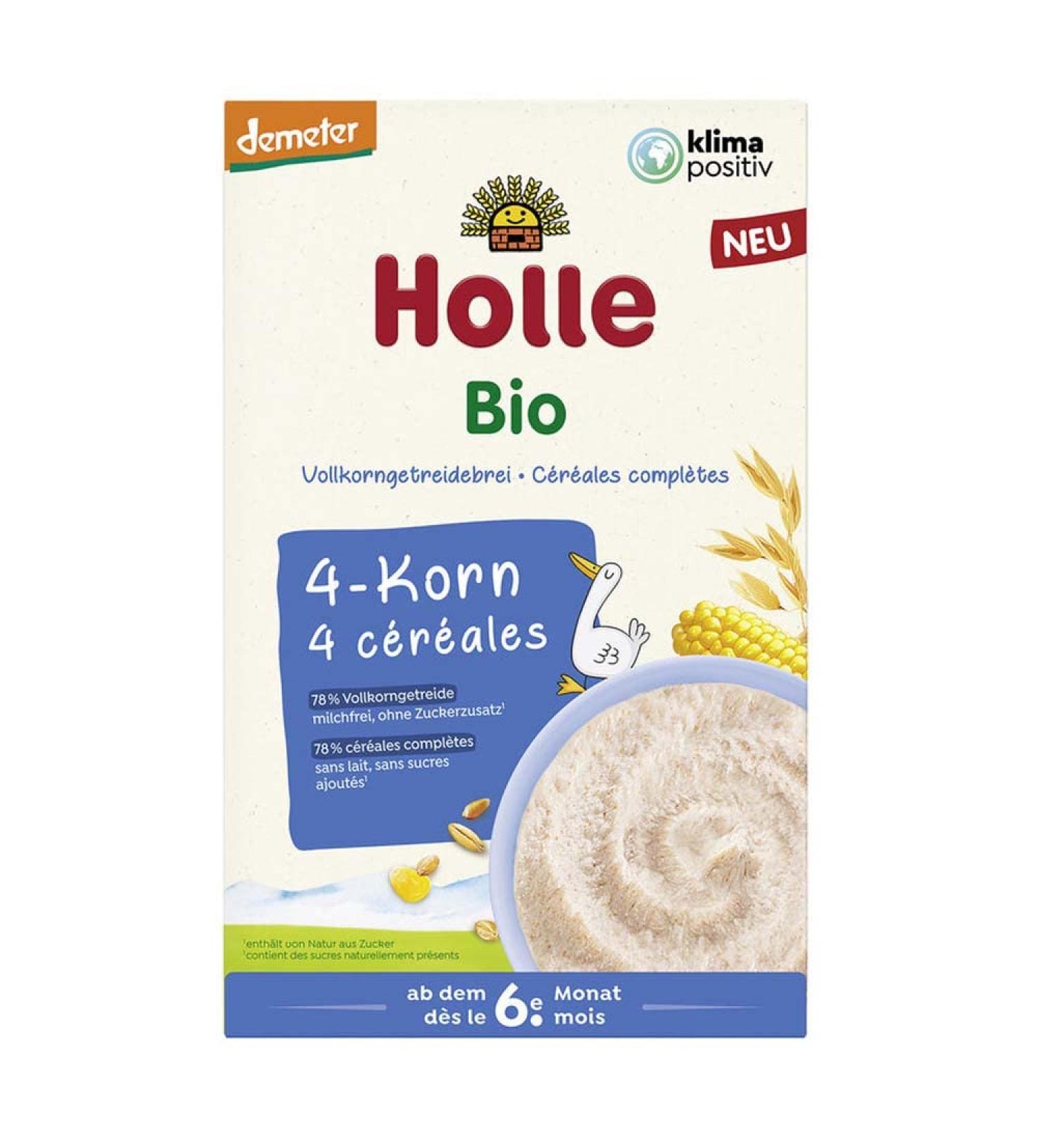 HOLLE BABYFOOD organic cereal porridge 4-grain 250g