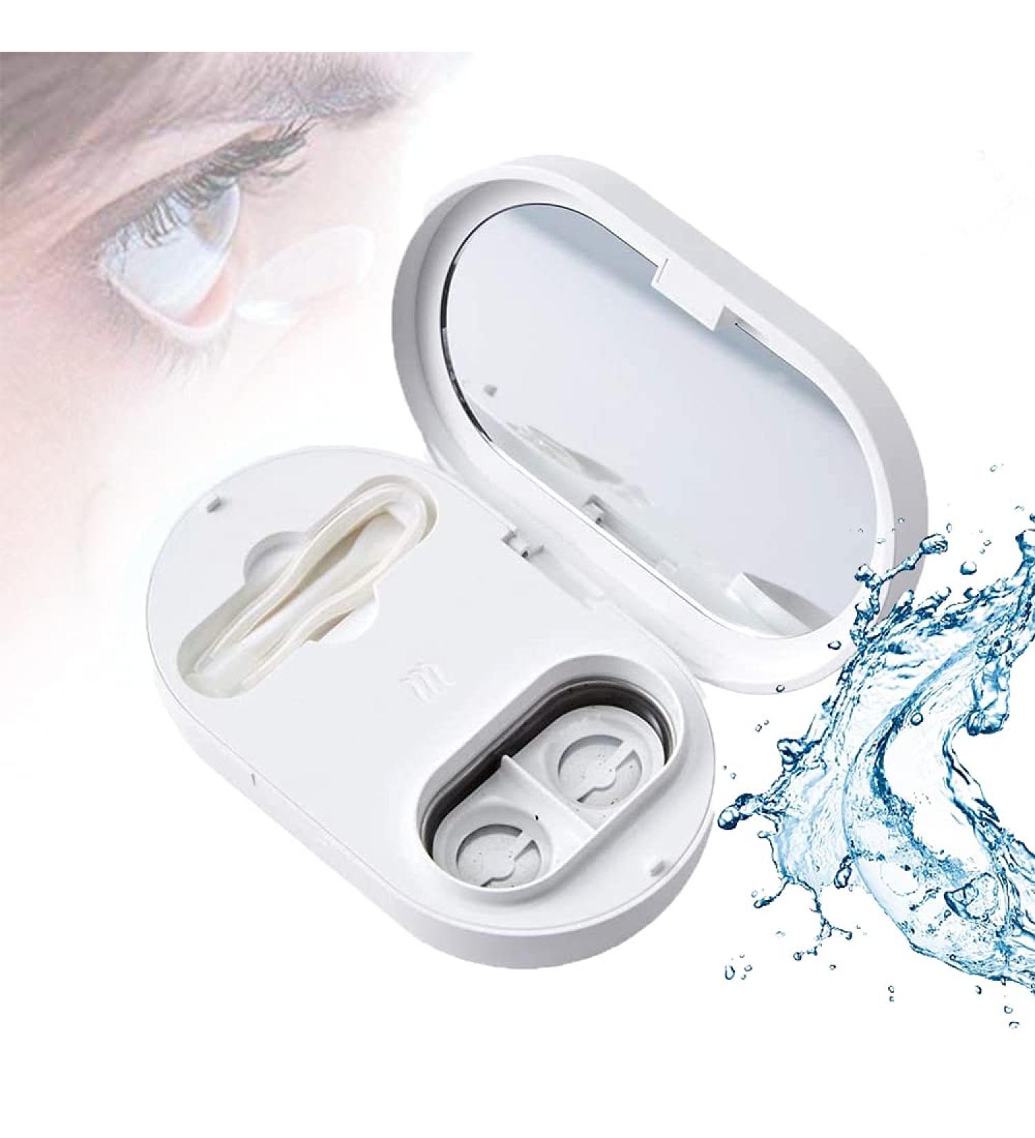 Mini Ultrasonic Contact Lens Cleaner Machine | 56000hz | Tear Protein Removal | USB Rechargeable - Buy Online on GoSupps.com
