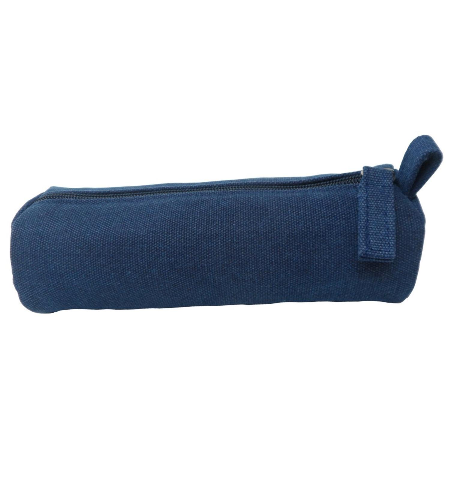 Enyuwlcm Heavy Canvas Stationery Portable Simple Pencil Bag and Practical Durable Compact Zipper Pencil Case 1 Pack Blue - Buy Online on GoSupps.com