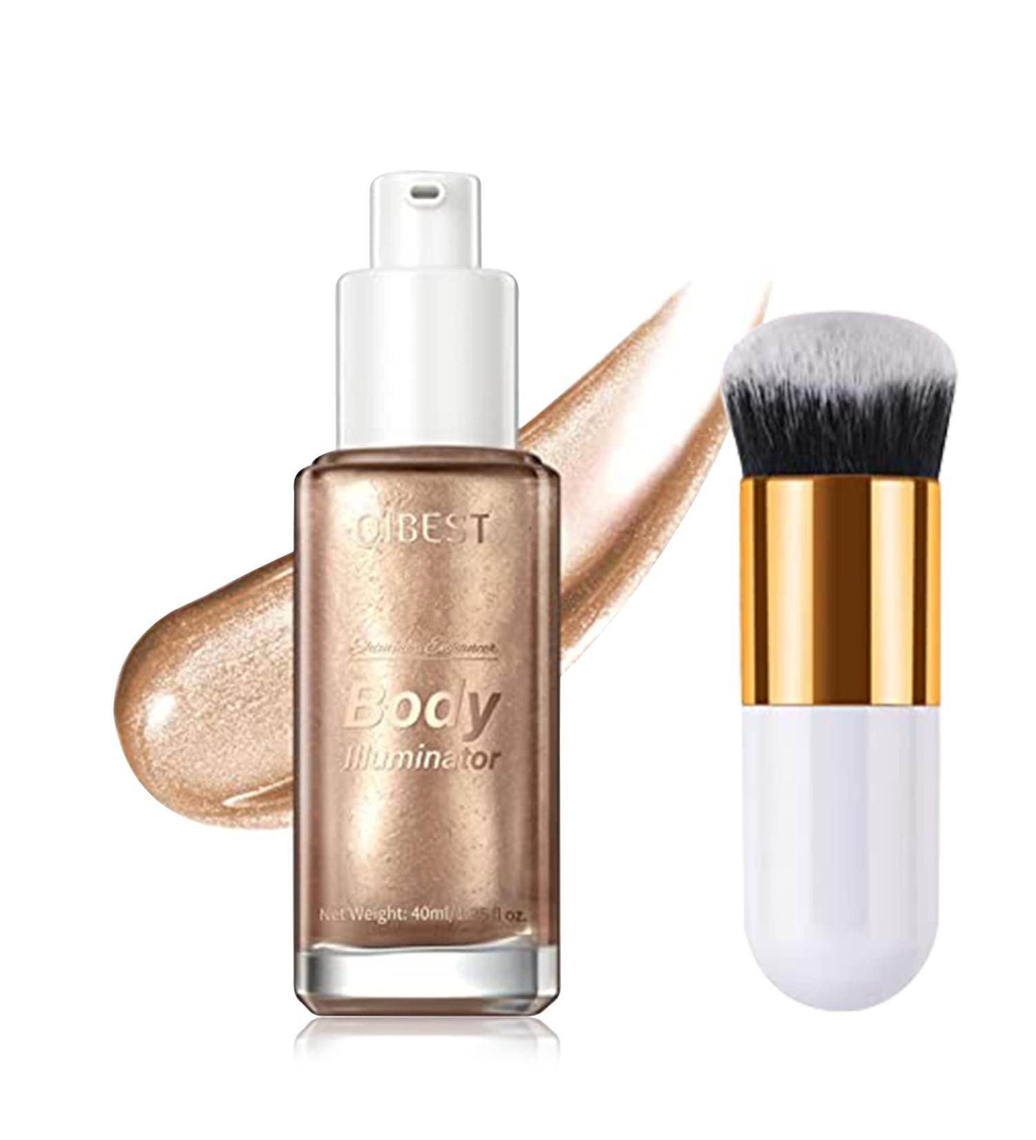 Waterproof Liquid Body Illuminator, Face & Body Glow Highlighter - 40ml/1.35 fl oz (Rose Gold) - Buy Online on GoSupps.com