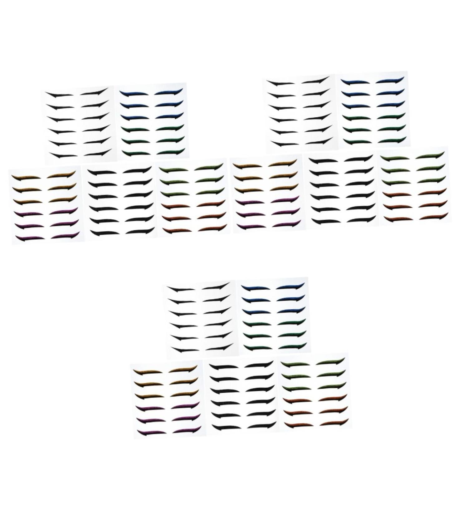 Didiseaon 108 Pairs Glitter Eyeliner Glitter Eyelid Tape Eye Make up Eyeliner Invisible Eye Line Strips Doublesided Tape Korean Eyelid Tape Eyeliner Transfer Eyes Miss Sticker Skin Patch - Buy Online on GoSupps.com