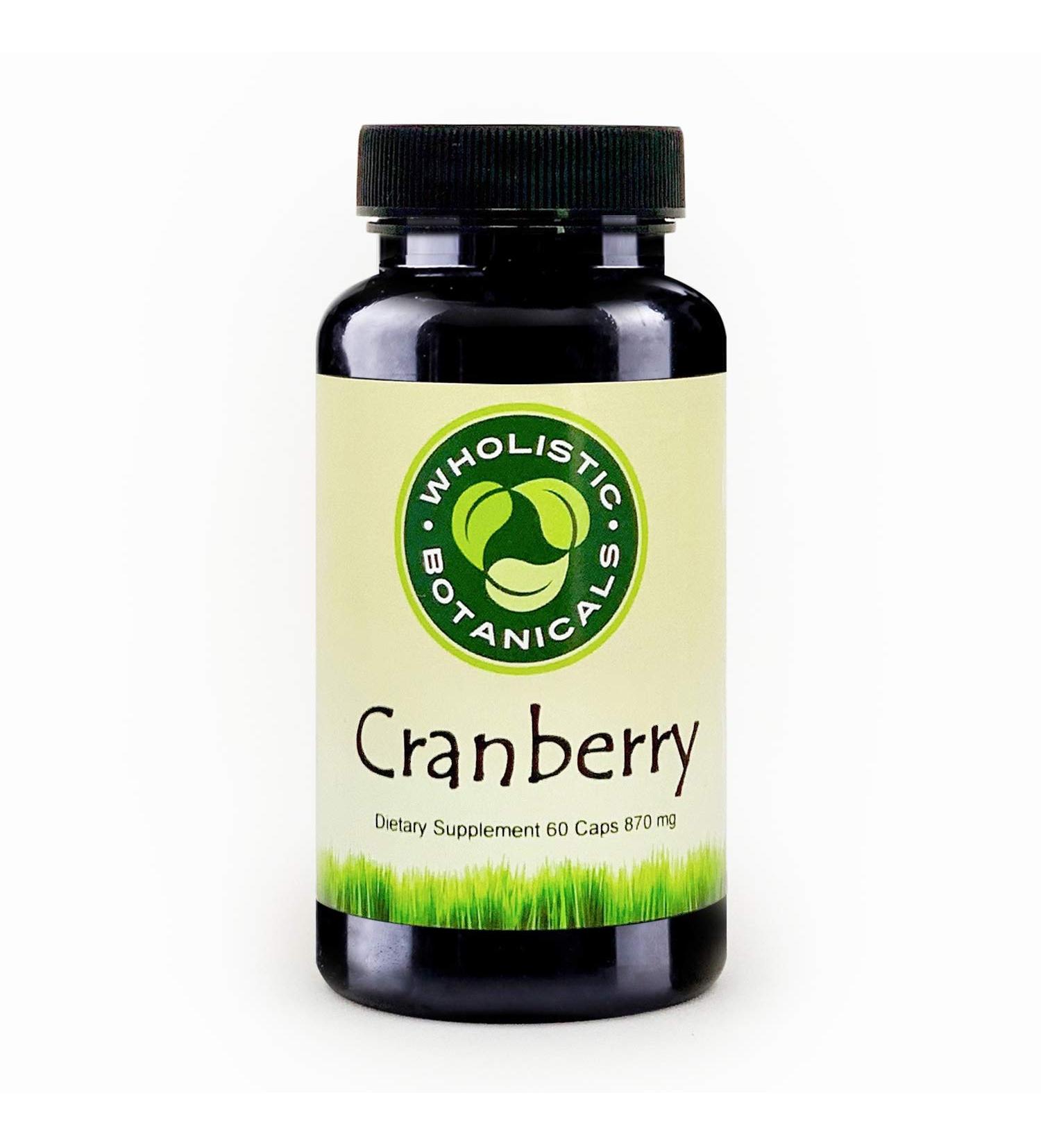 Wholistic Botanicals Cranberry Capsule Cranberry Pills, Urinary Tract Health, Prostate and Kidney Health 60ct - Buy Online on GoSupps.com