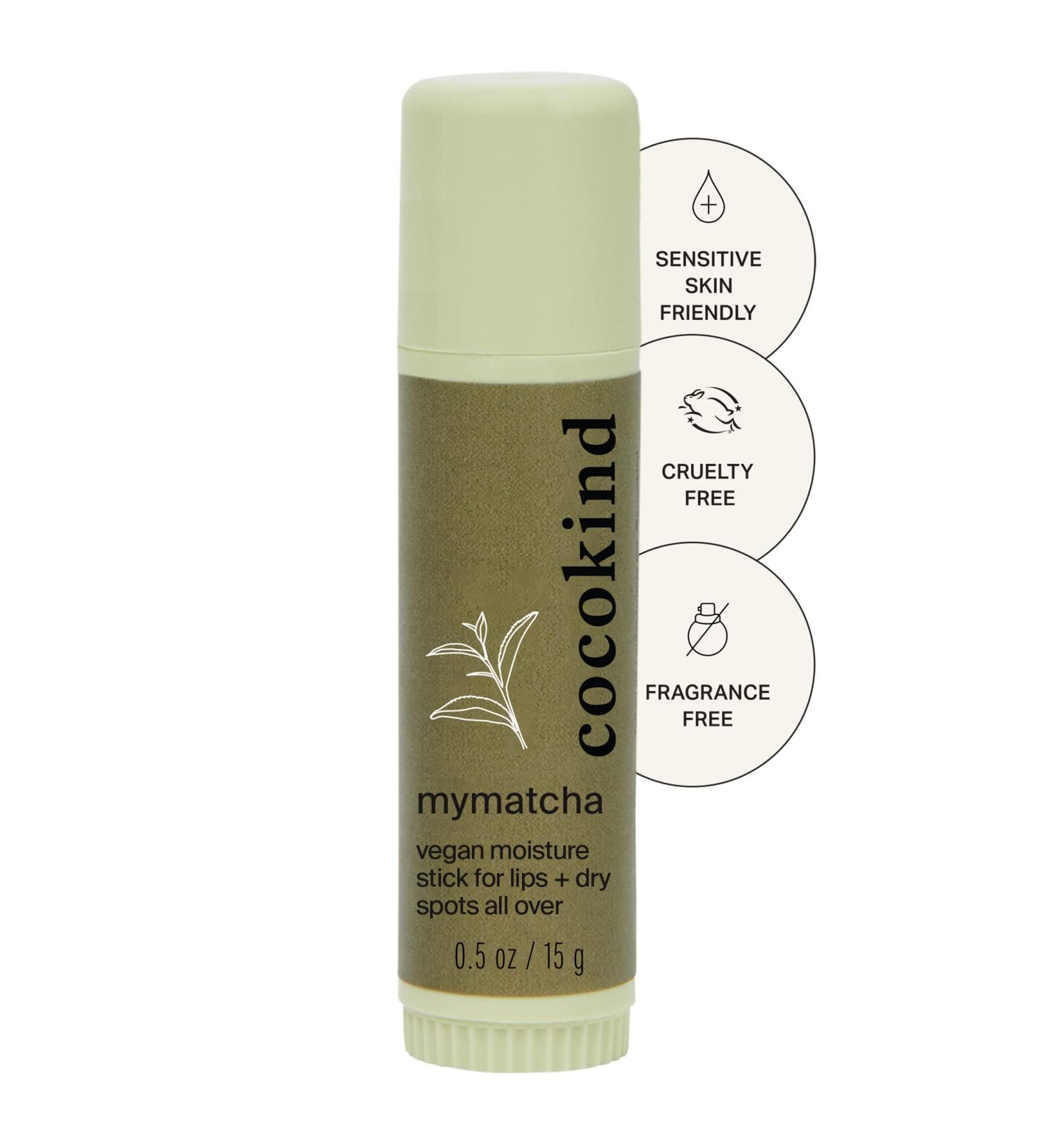 Cocokind Mymatcha All-Over Moisture Stick Lip Balm and Eye Cream for Dry Skin 0.5 Oz NEW Vegan Formula - Buy Online on GoSupps.com