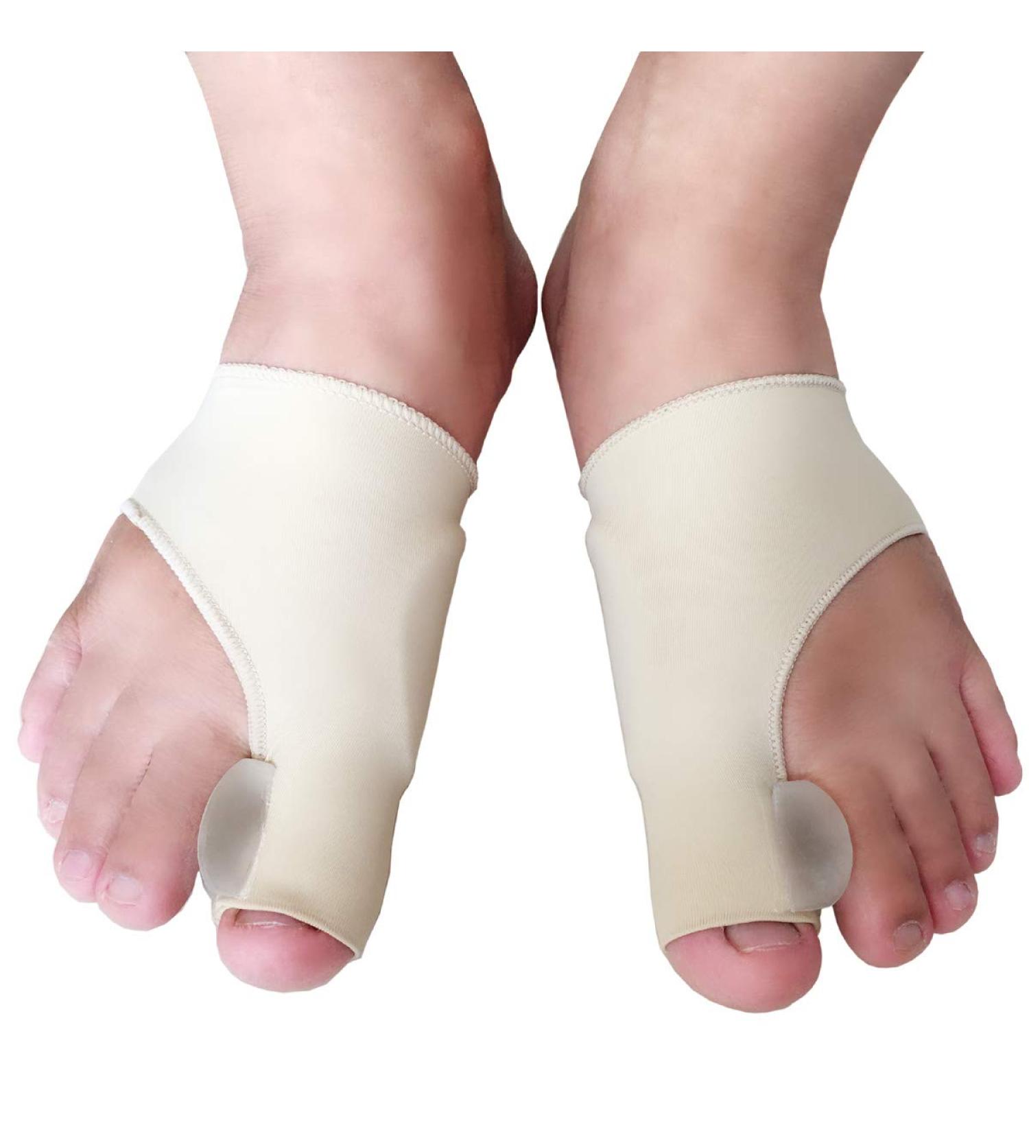 Elastic Bunion Corrector with Gel Pads - Bunion Relief Sleeve for Hallux Valgus & Hammer Toe - Toe Separator for Bunion Pain (2 PCS) - Buy Online on GoSupps.com